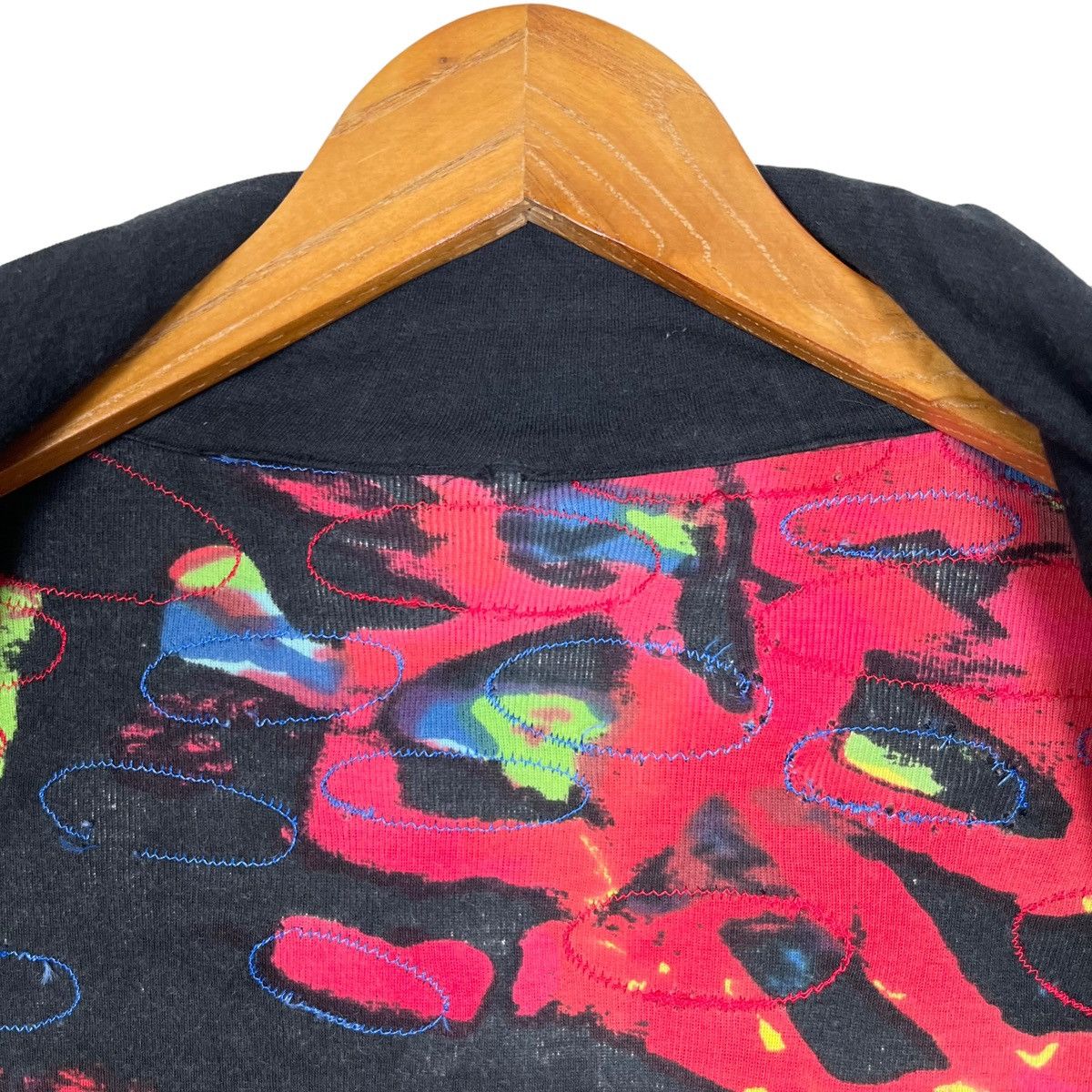 Vintages Unbrand Multicolored Full Print Patch Women Jacket