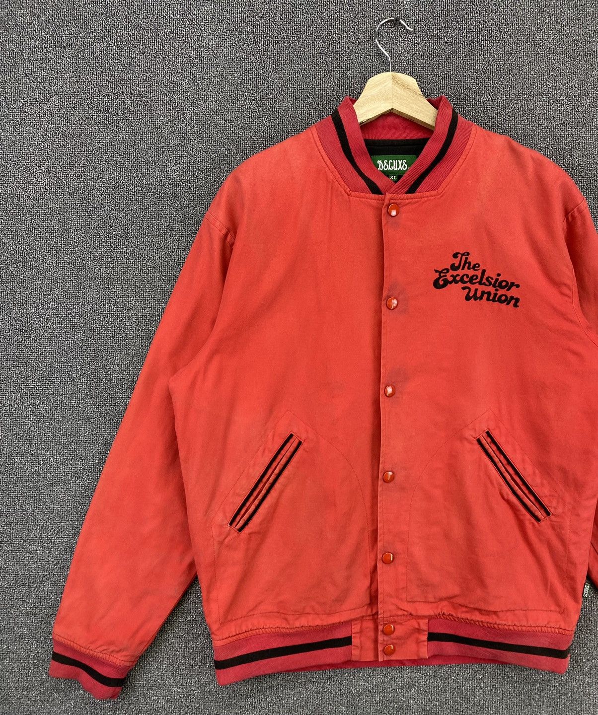 Japanese Brand Vintage 90s Deluxe Japan Varsity Jacket Size US XL / EU 56 / 4 - 3 Thumbnail