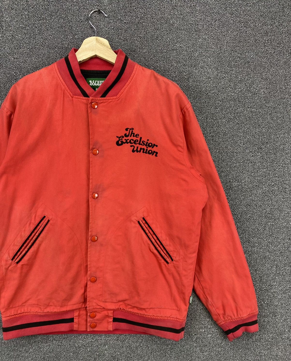 Japanese Brand Vintage 90s Deluxe Japan Varsity Jacket Size US XL / EU 56 / 4 - 4 Thumbnail