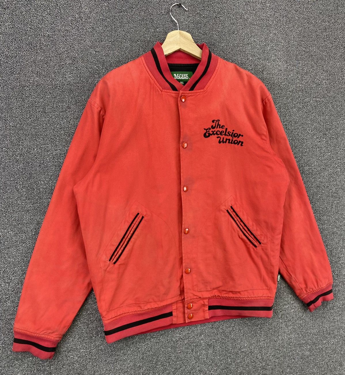 Japanese Brand Vintage 90s Deluxe Japan Varsity Jacket Size US XL / EU 56 / 4 - 2 Thumbnail