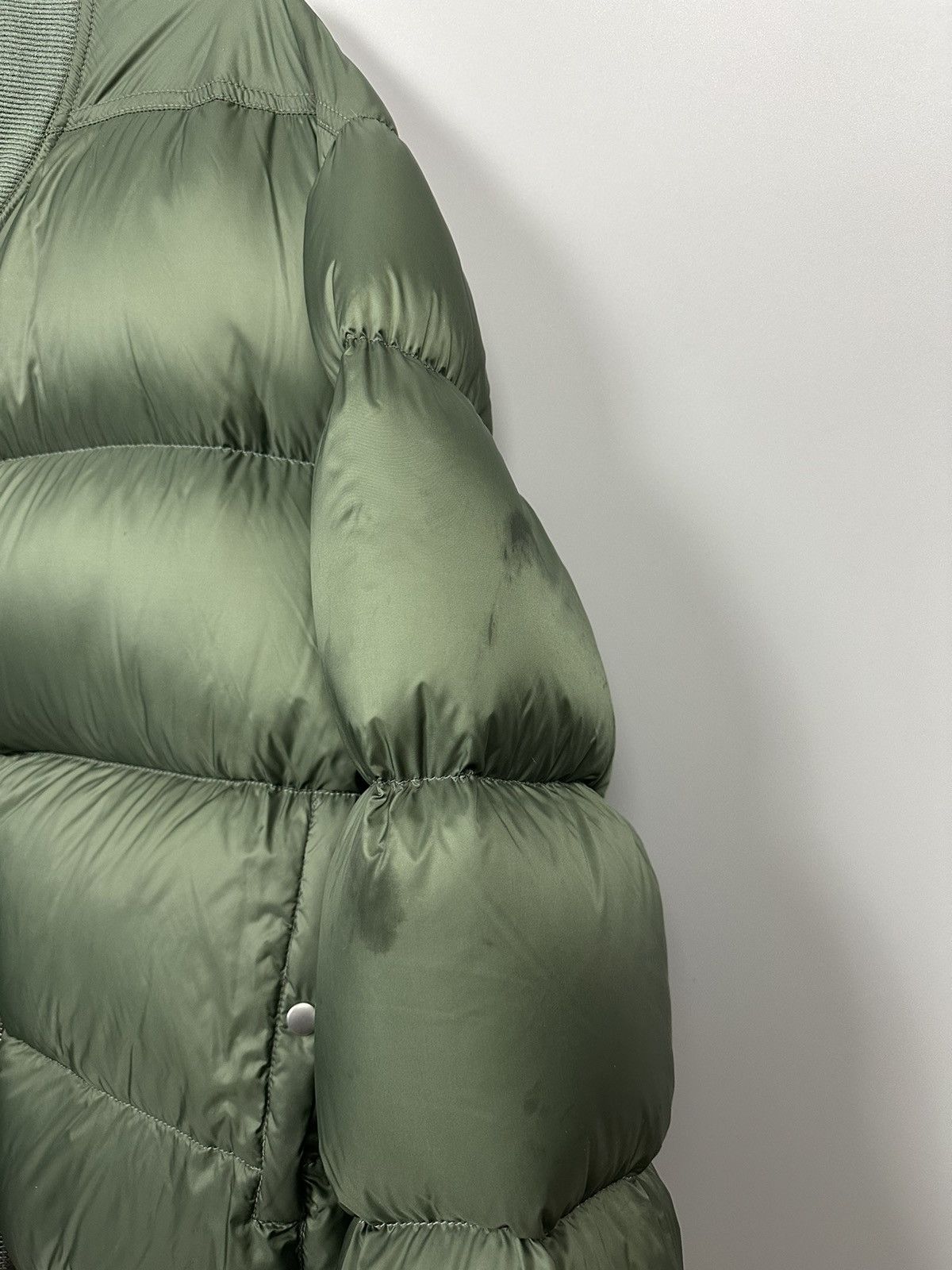 Rick Owens FW21 ‘GETHSEMANE’ Green Puffer Jacket Size US L / EU 52-54 / 3 - 4 Thumbnail