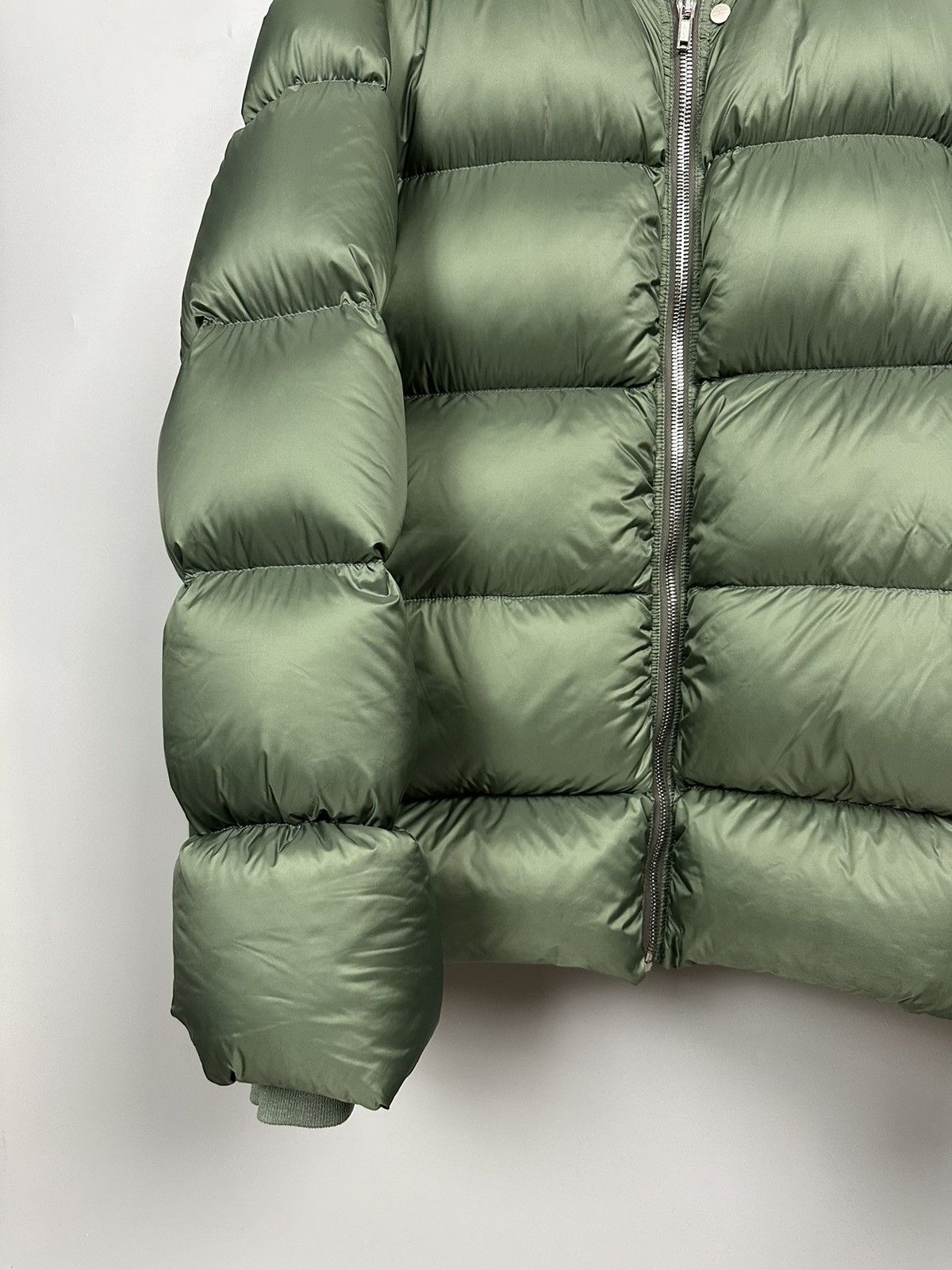 Rick Owens FW21 ‘GETHSEMANE’ Green Puffer Jacket Size US L / EU 52-54 / 3 - 3 Thumbnail
