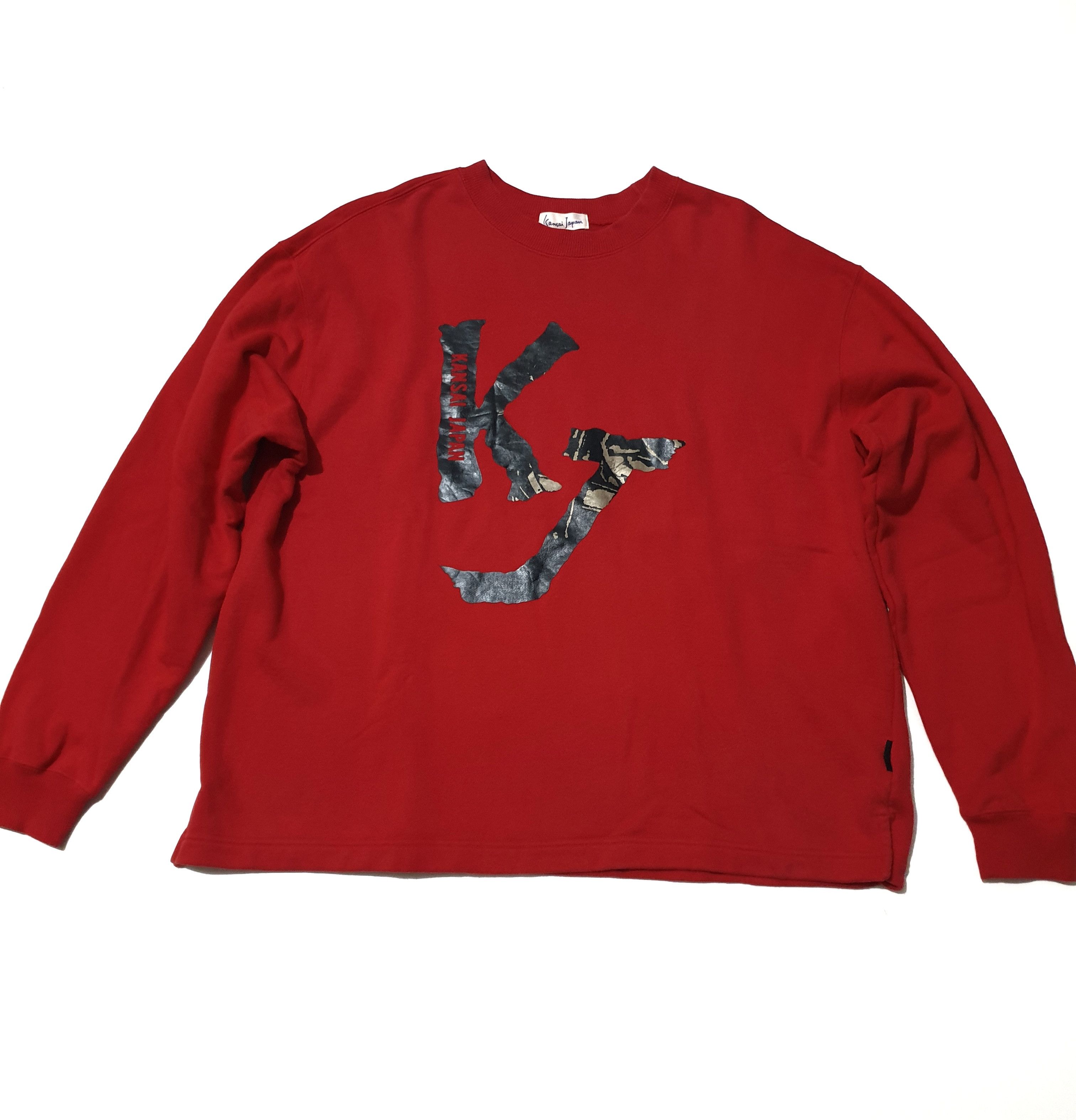 Kansai Yamamoto Vintage Kansai Yamamoto Sweatshirt Size US L / EU 52-54 / 3 - 1 Thumbnail