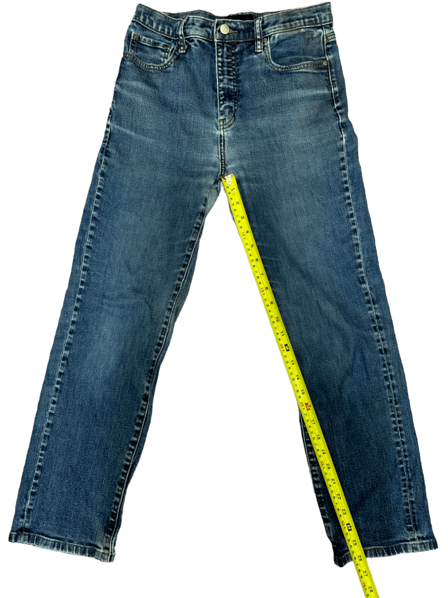 Japanese Brand × Uniqlo Vintage Japanese Uniqlo Blue Wash Style Jeans 28x26 Size US 28 / EU 44 - 11 Thumbnail