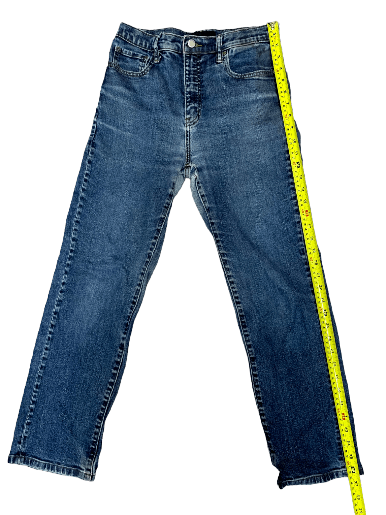 Japanese Brand × Uniqlo Vintage Japanese Uniqlo Blue Wash Style Jeans 28x26 Size US 28 / EU 44 - 9 Thumbnail