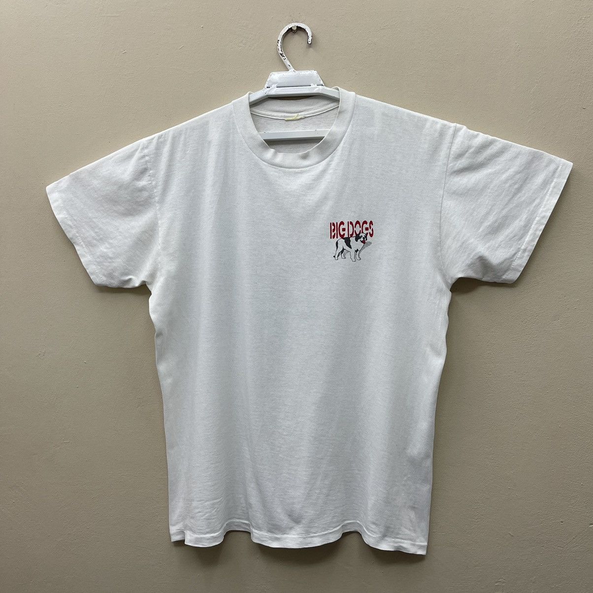 Big Dogs × Vintage Vintage 90s Big Dogs T-Shirt Stay On The Pouch Single Stitch Size US XL / EU 56 / 4 - 4 Thumbnail