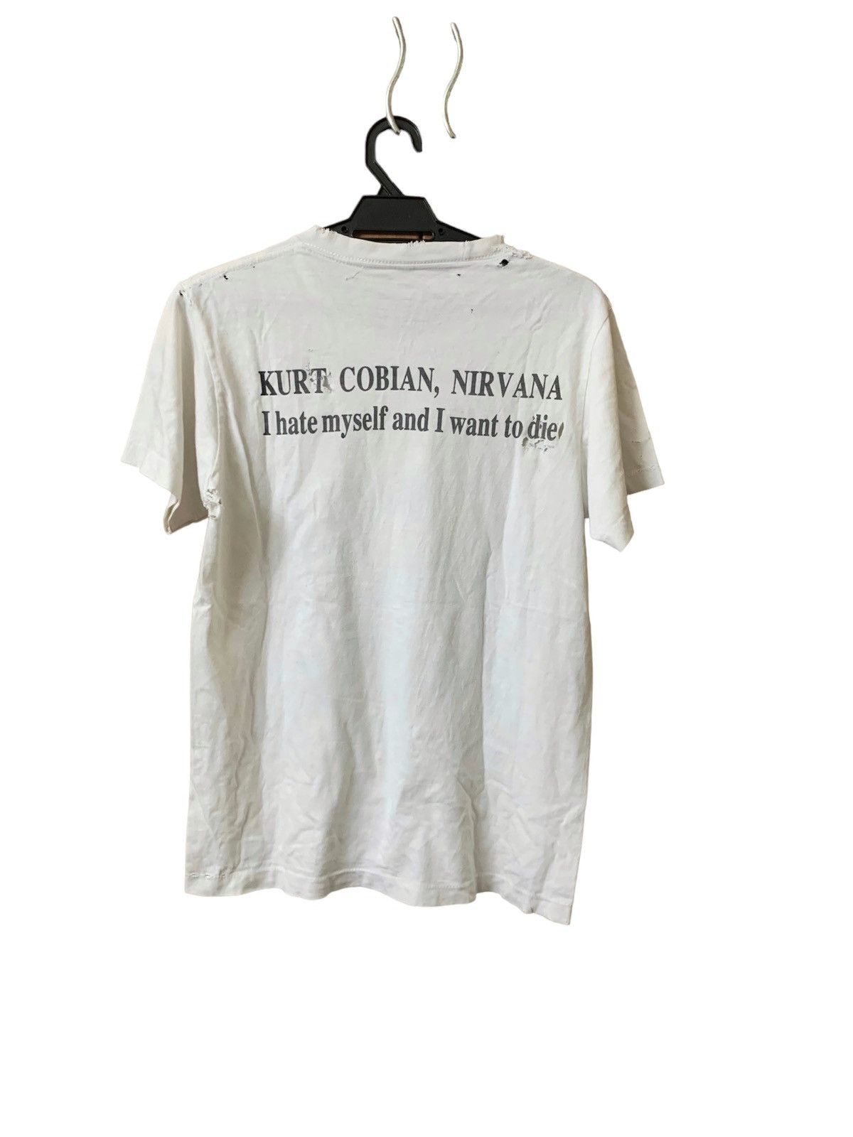 Band Tees Vintage kurt cobain single stitch distress shirt Size US S / EU 44-46 / 1 - 3 Thumbnail