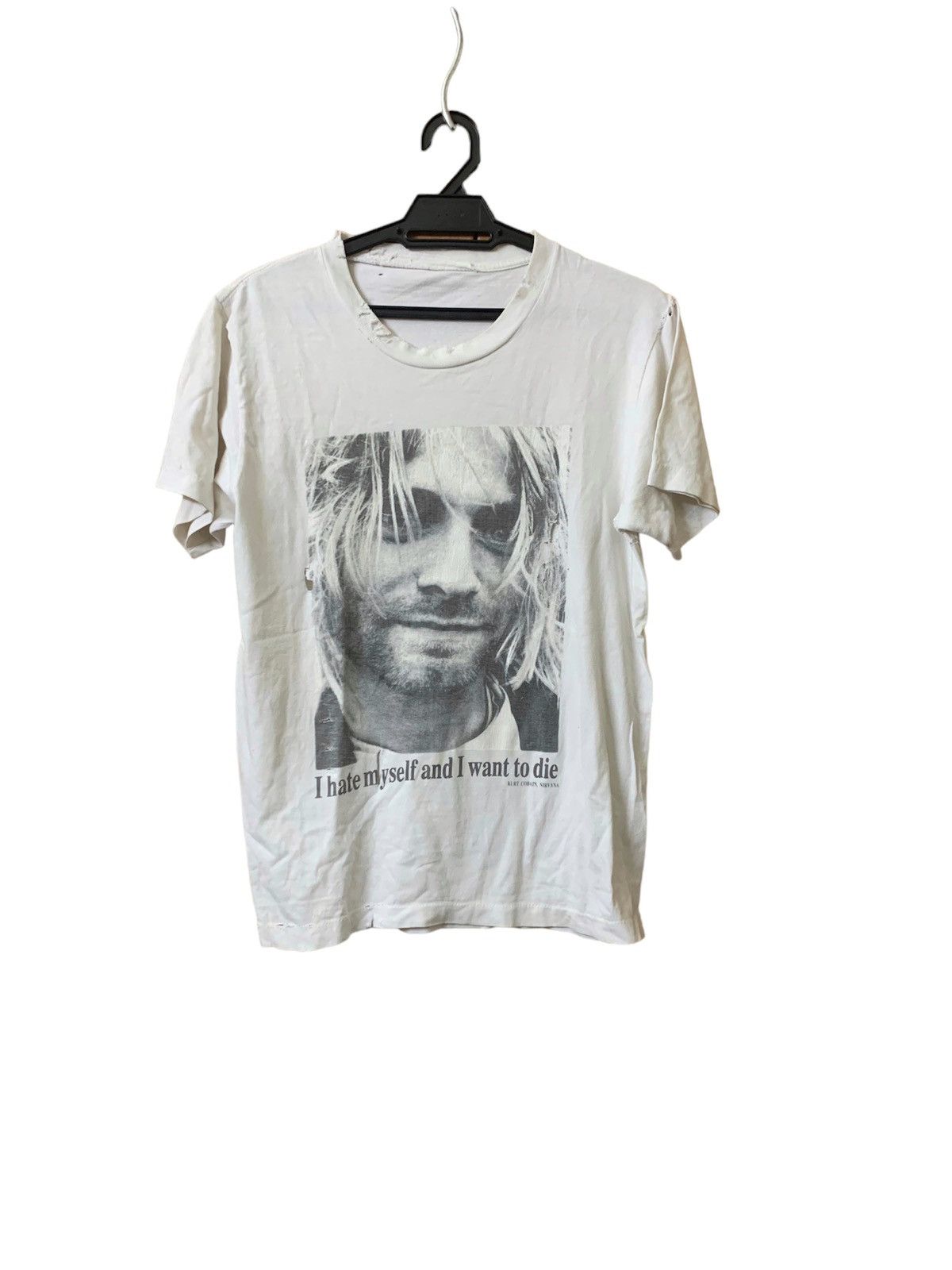 Band Tees Vintage kurt cobain single stitch distress shirt Size US S / EU 44-46 / 1 - 1 Thumbnail