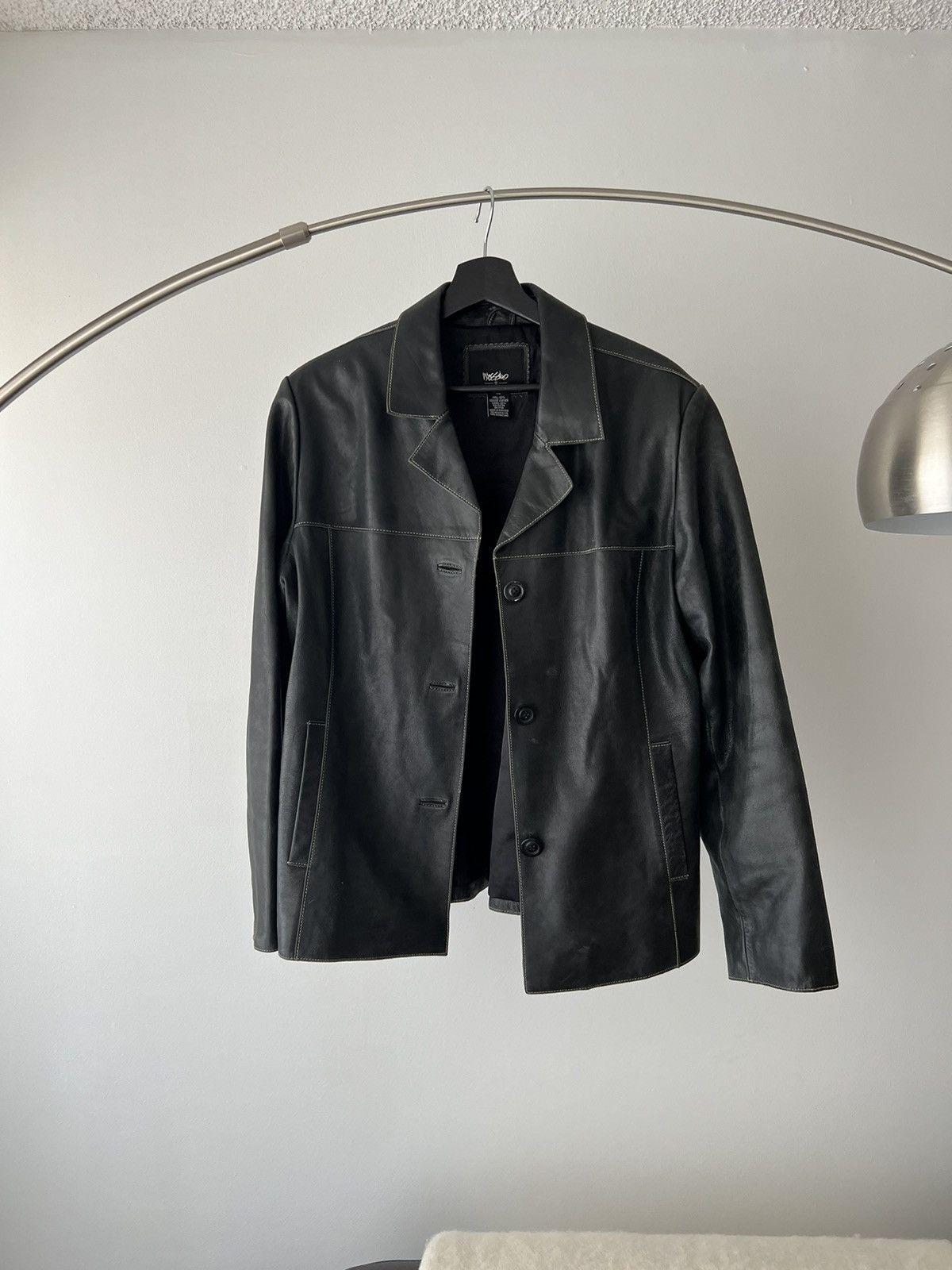 Mossimo leather jacket mens hotsell