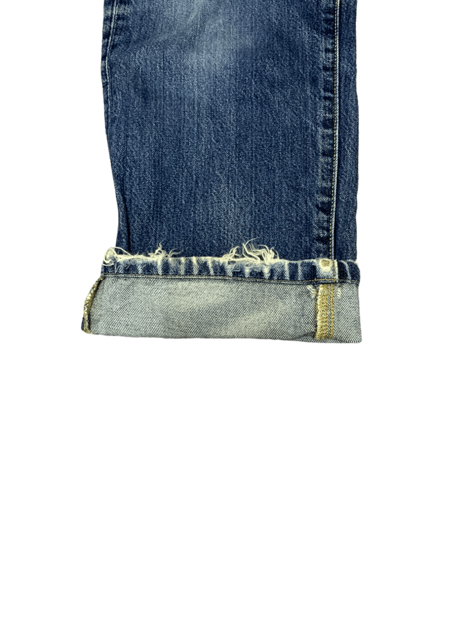 Japanese Brand × Uniqlo Vintage Japanese Uniqlo Blue Wash Distressed Jeans Size US 32 / EU 48 - 8 Thumbnail