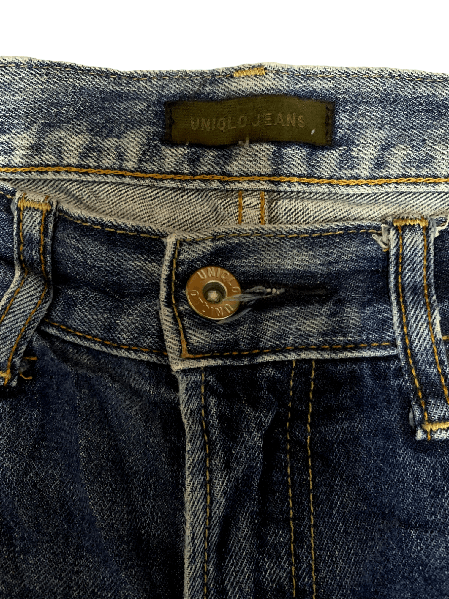 Japanese Brand × Uniqlo Vintage Japanese Uniqlo Blue Wash Distressed Jeans Size US 32 / EU 48 - 5 Thumbnail