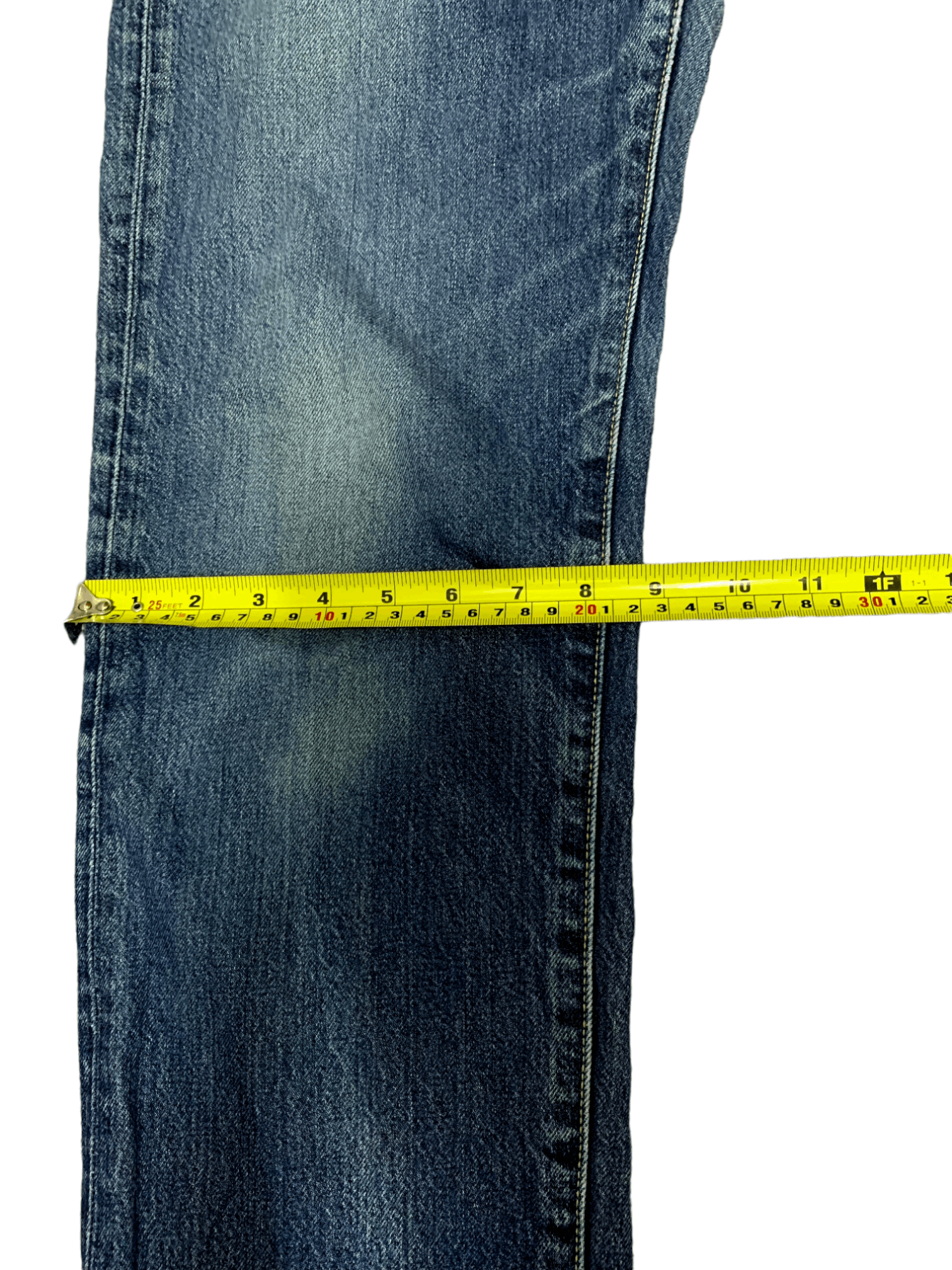 Japanese Brand × Uniqlo Vintage Japanese Uniqlo Blue Wash Distressed Jeans Size US 32 / EU 48 - 14 Thumbnail