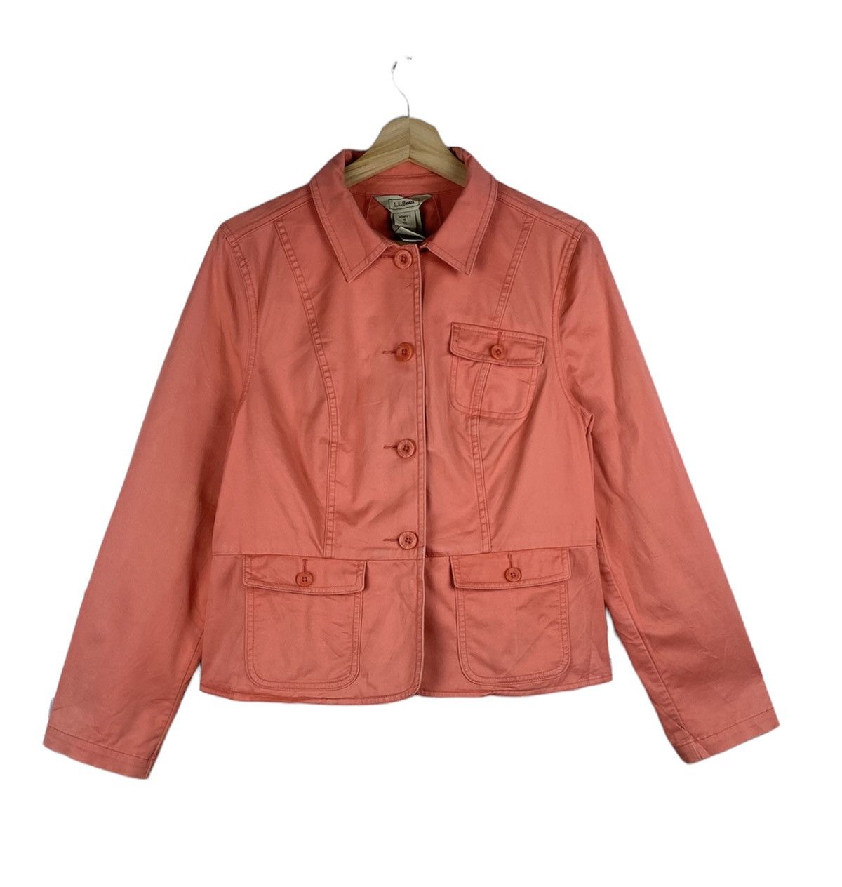 L.L. Bean GONE 🔥 Vintage L.L Bean Cropped Button Up Tactical Jacket Size S / US 4 / IT 40 - 1 Thumbnail
