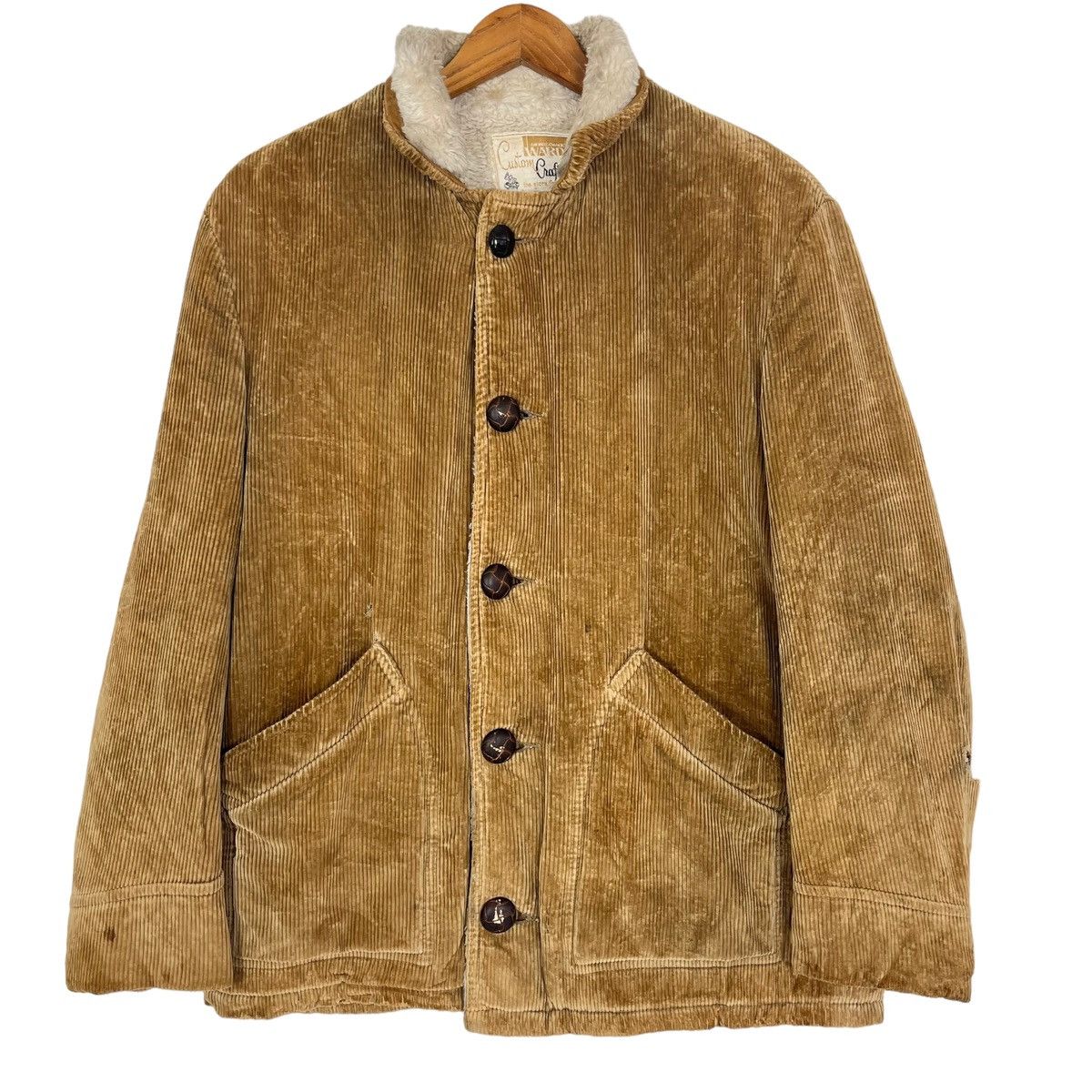 Vintage Montgomery Ward CustomCrafted Corduroy Sherpa Jacket