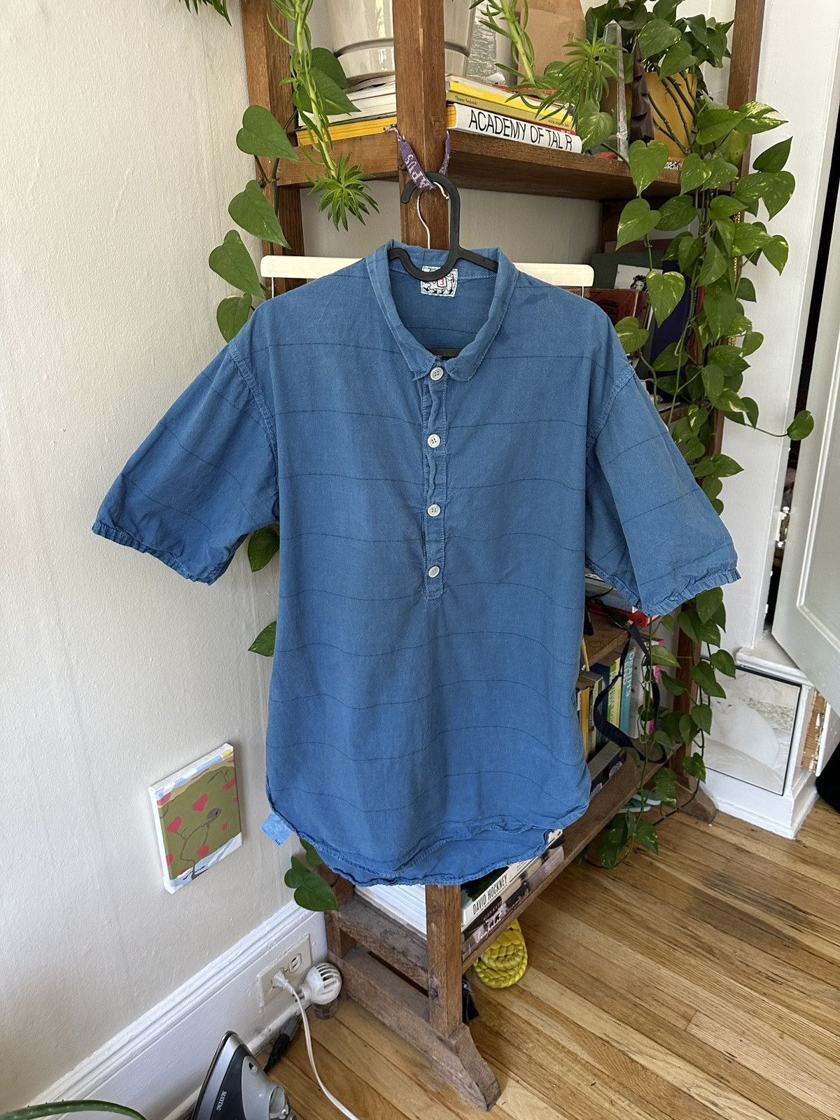 image of Tender Co Type 418 Woad Indigo Pick Stripe in Blue, Men's (Size Medium)