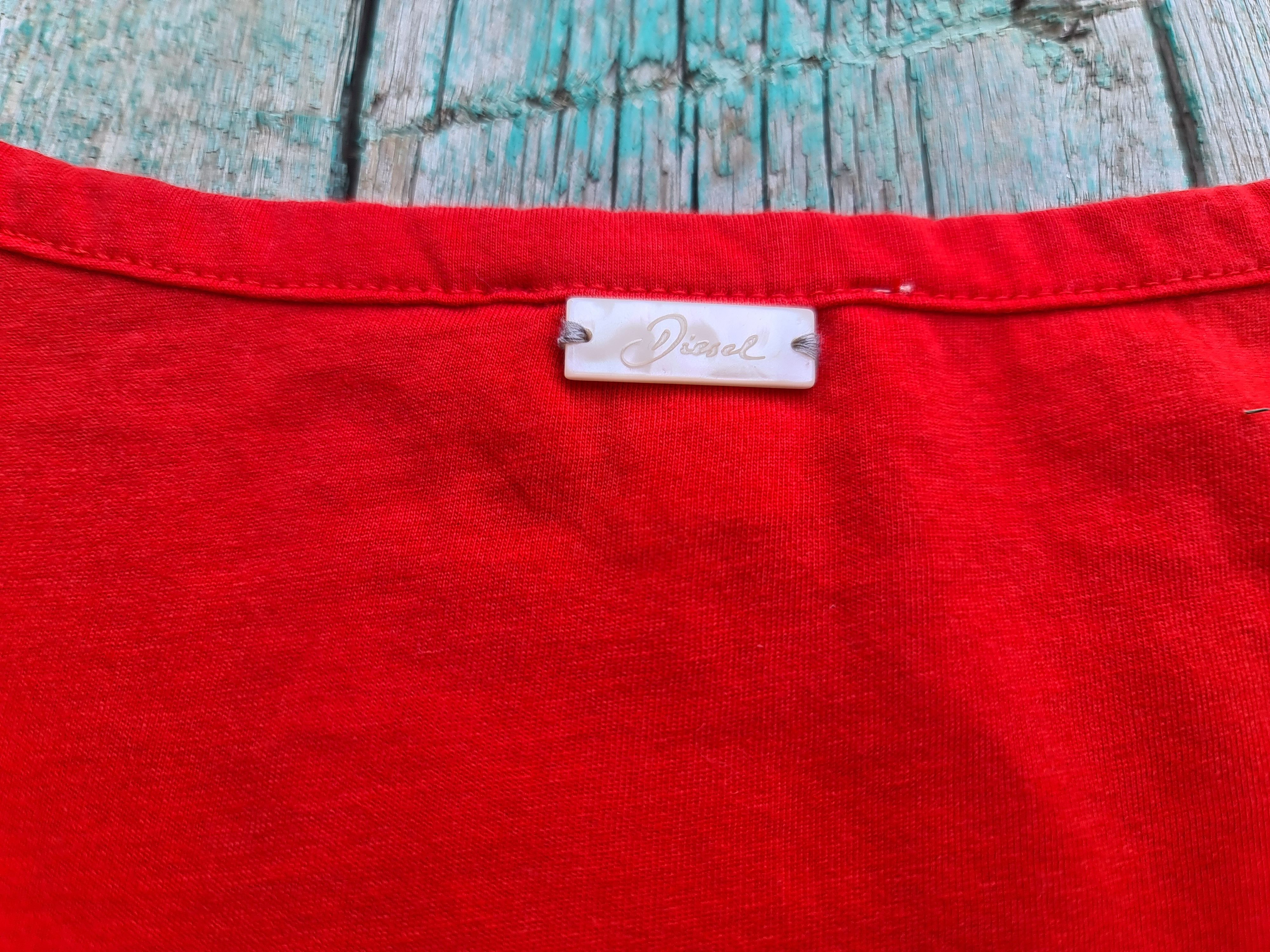 Diesel Diesel Red Short Sleeve T-Shirt Big flower print Size M / US 6-8 / IT 42-44 - 6 Thumbnail