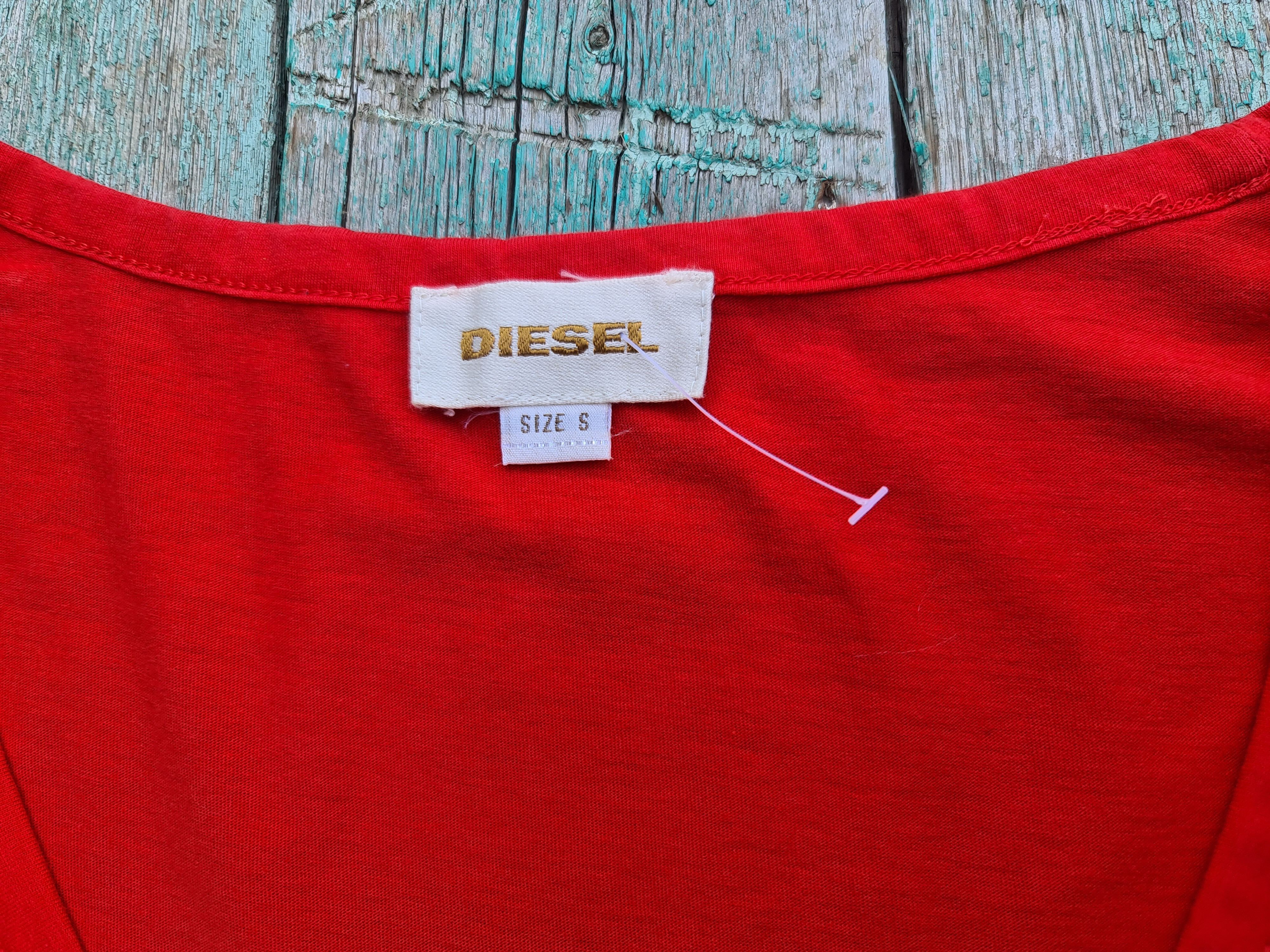 Diesel Diesel Red Short Sleeve T-Shirt Big flower print Size M / US 6-8 / IT 42-44 - 5 Thumbnail