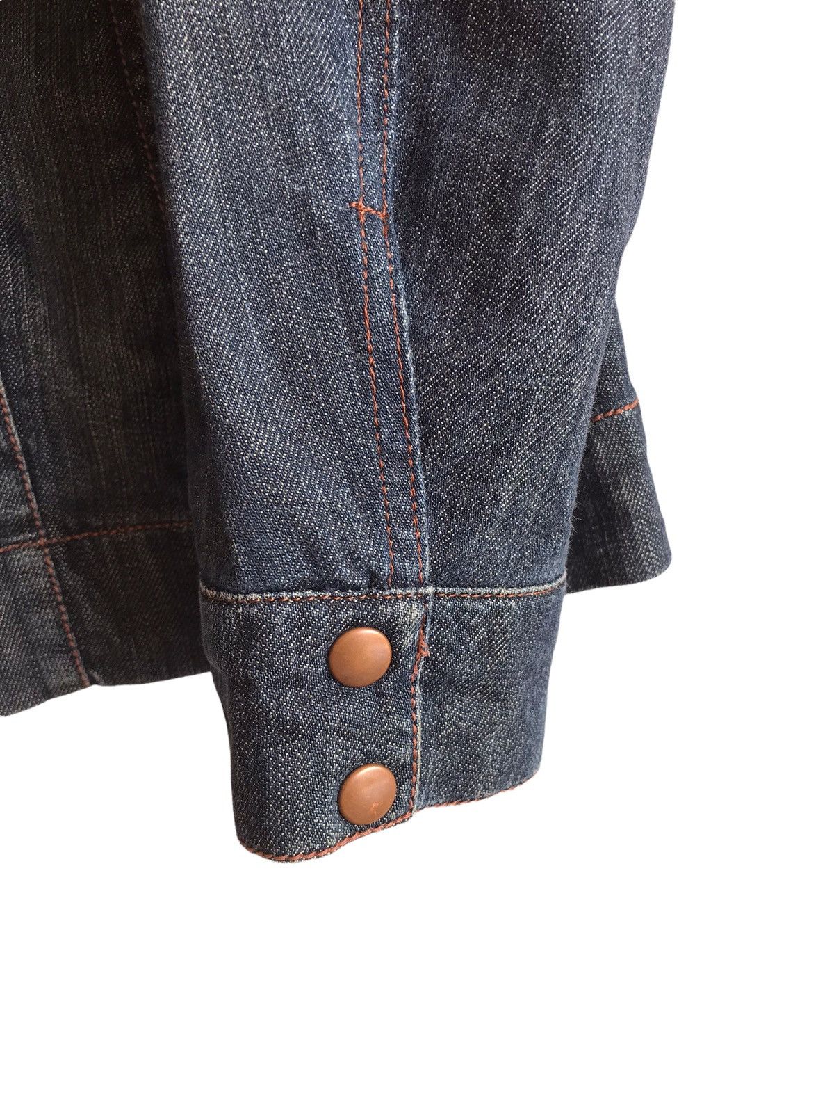 Marina Rinaldi MARINA RINALDI Zip Up Blue Denim Jacket Size M / US 6-8 / IT 42-44 - 4 Thumbnail