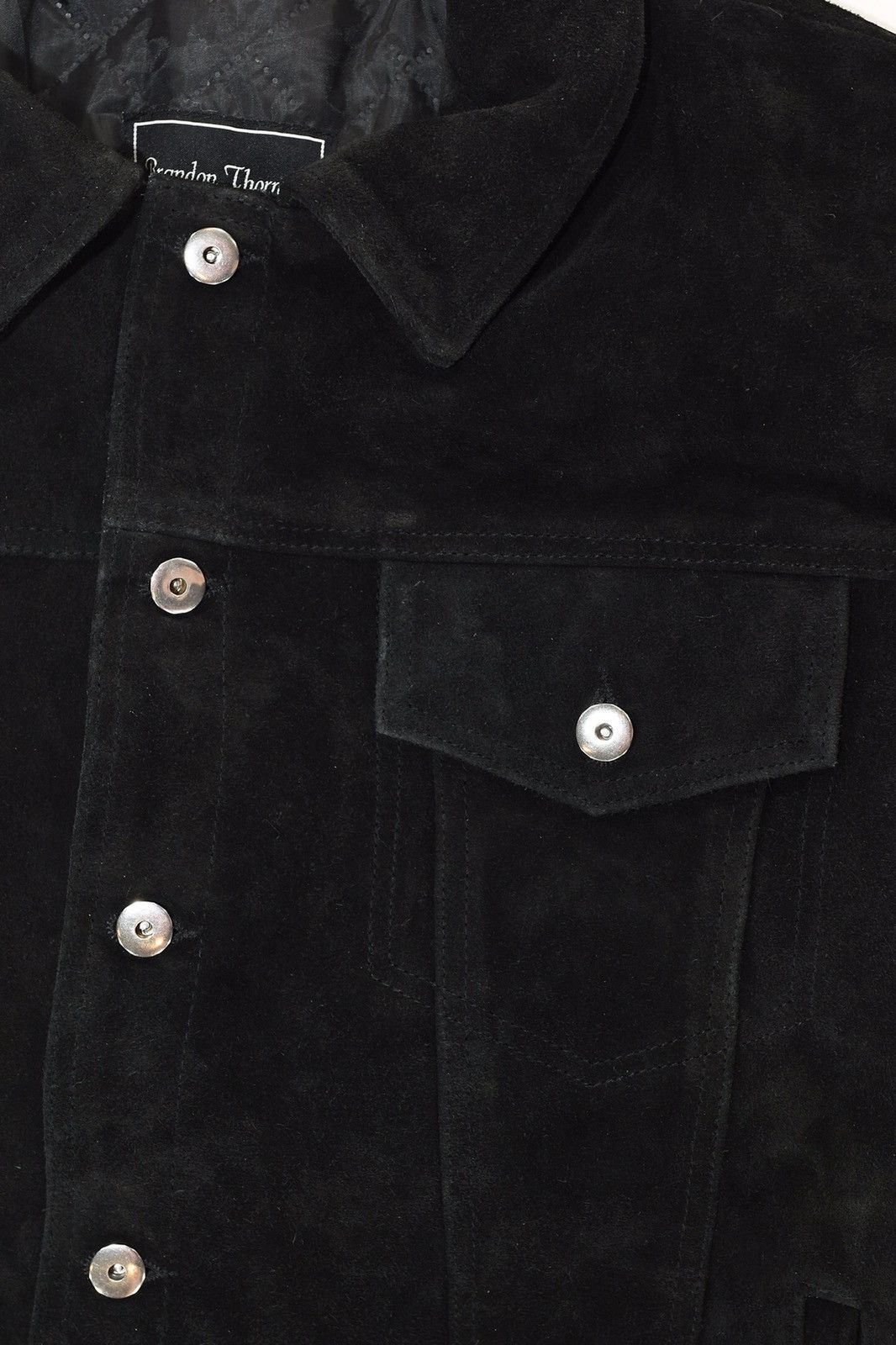 Vintage Suede Trucker Jacket Black Size US S / EU 44-46 / 1 - 3 Thumbnail