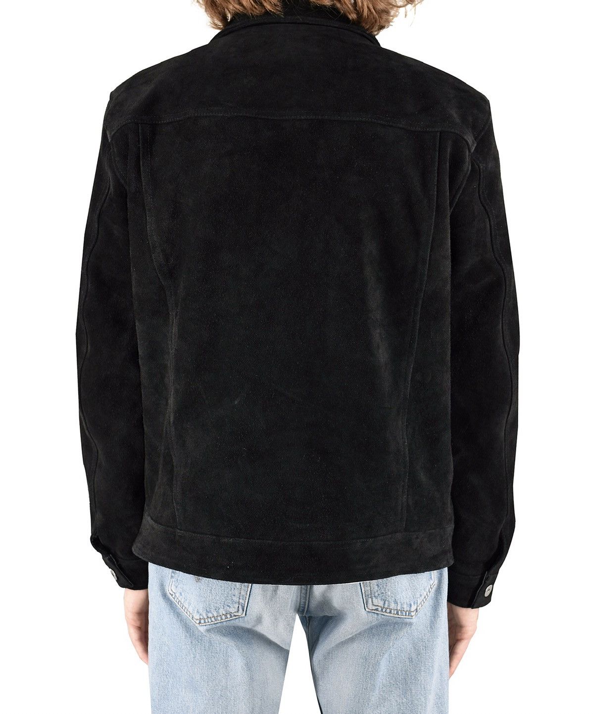 Vintage Suede Trucker Jacket Black Size US S / EU 44-46 / 1 - 5 Thumbnail