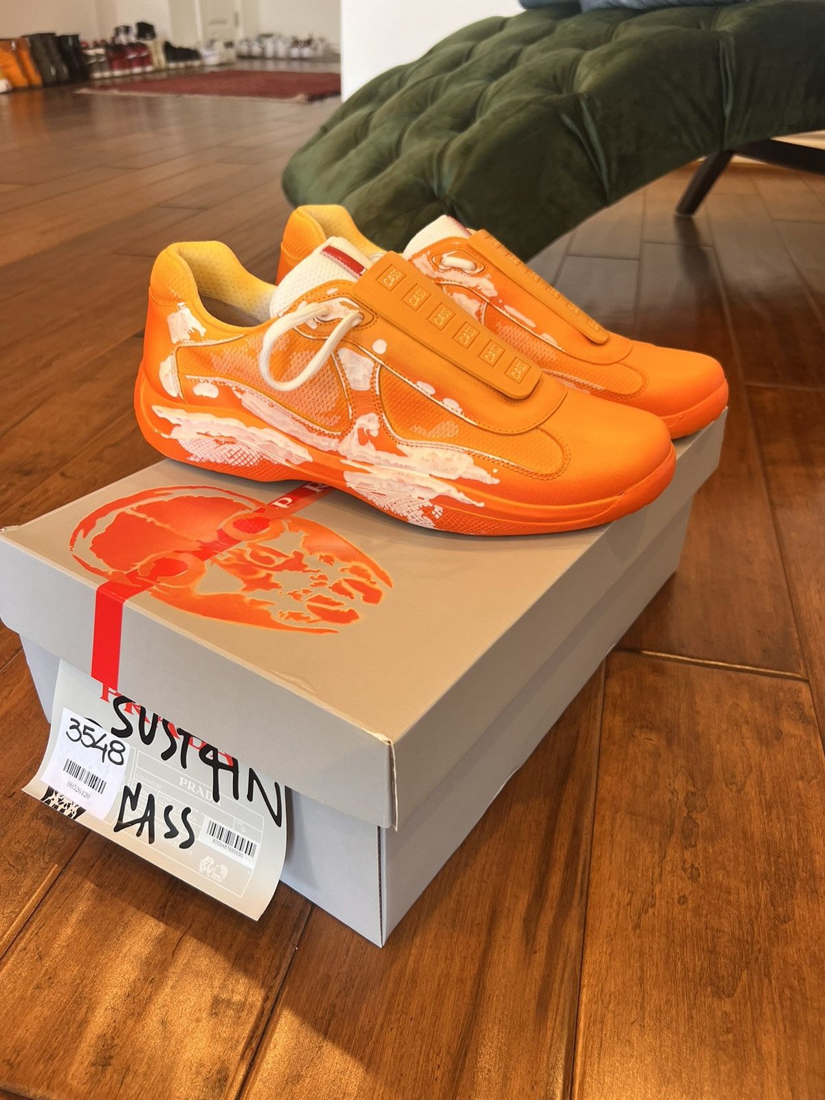 Prada Prada Cass F1 America's Cup SUST4IN Orange S4 | Grailed