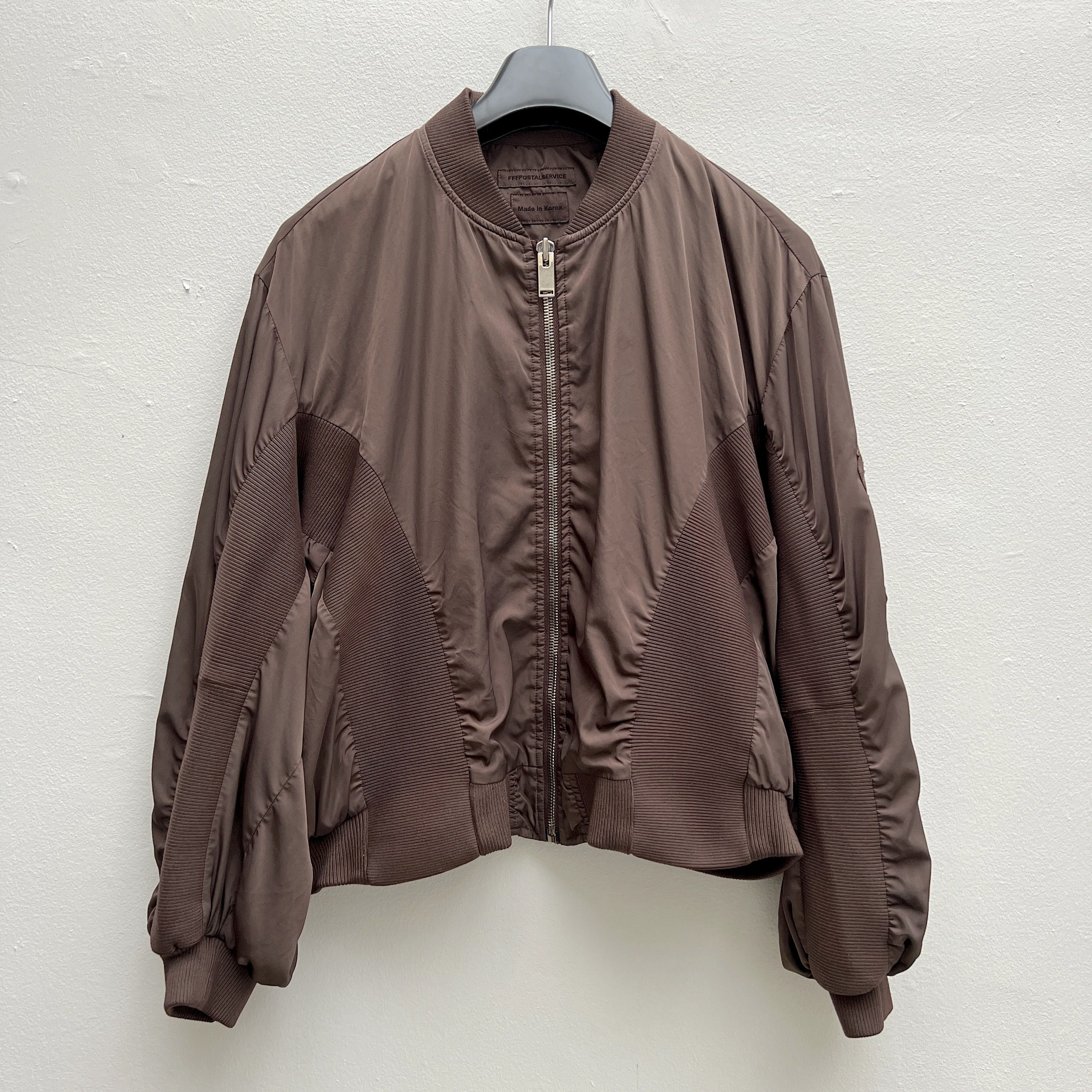 image of Cmmawear x Fffpostalservice Ma-1 Bomber in Brown, Men's (Size Medium)