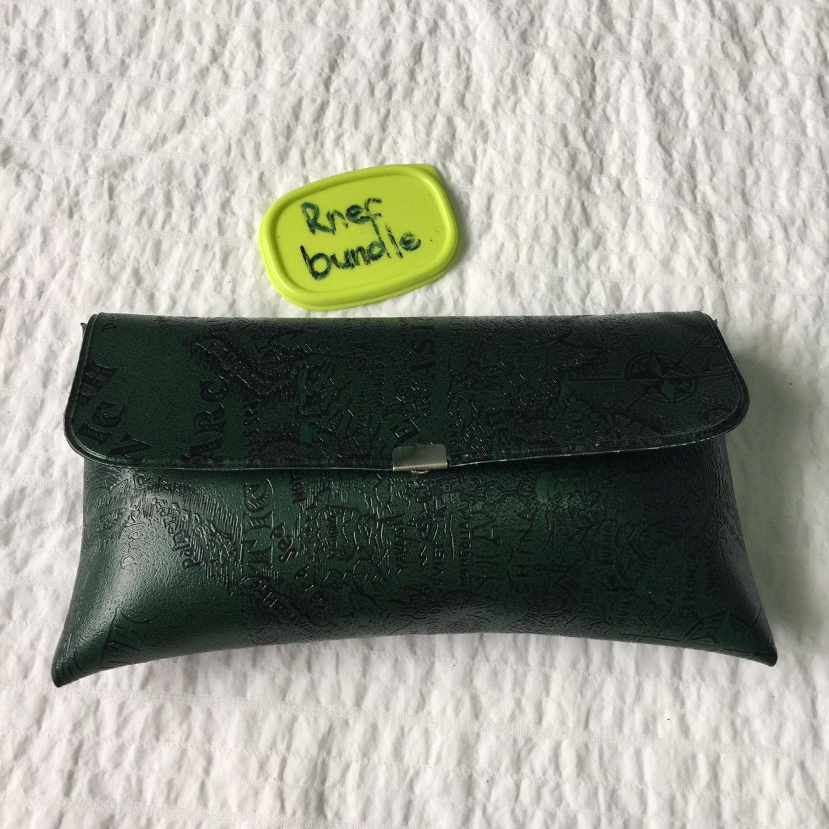 Japanese Brand Rare clutch bag design map like stone island Size ONE SIZE - 7 Thumbnail