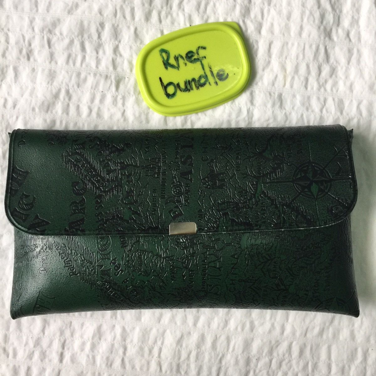 Japanese Brand Rare clutch bag design map like stone island Size ONE SIZE - 19 Thumbnail