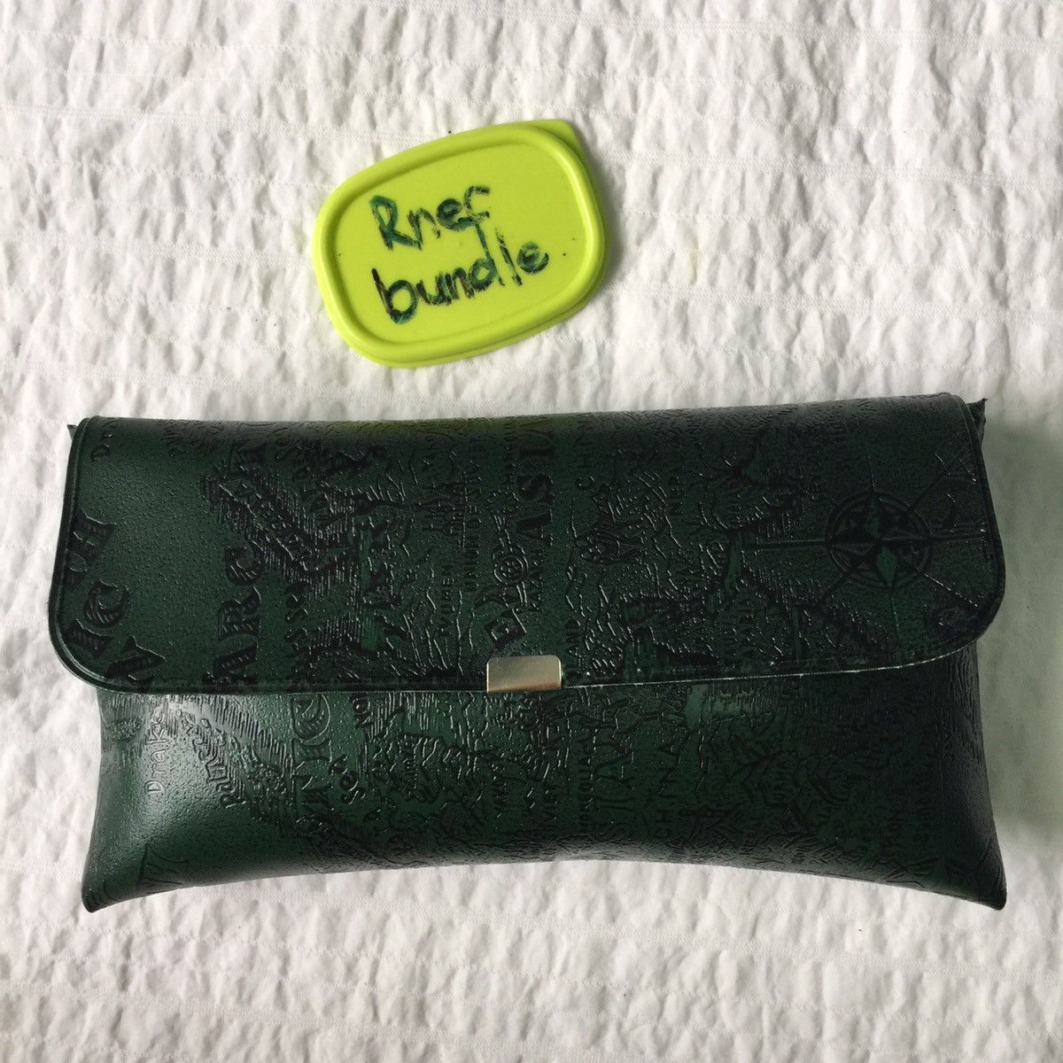 Japanese Brand Rare clutch bag design map like stone island Size ONE SIZE - 8 Thumbnail