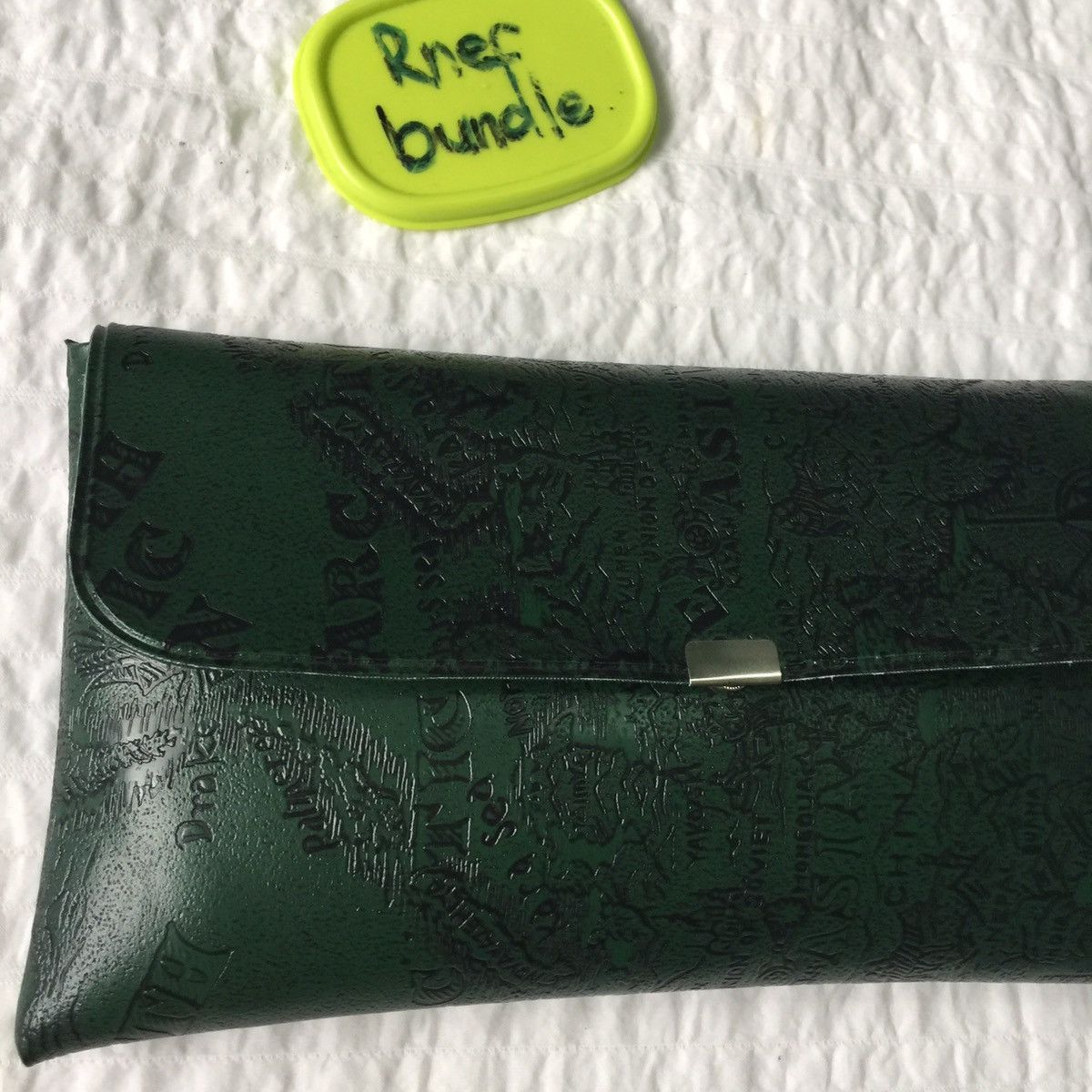 Japanese Brand Rare clutch bag design map like stone island Size ONE SIZE - 15 Thumbnail