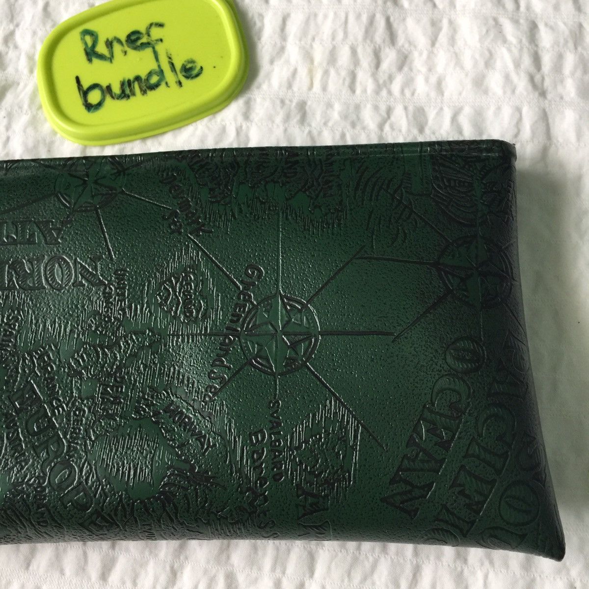 Japanese Brand Rare clutch bag design map like stone island Size ONE SIZE - 16 Thumbnail