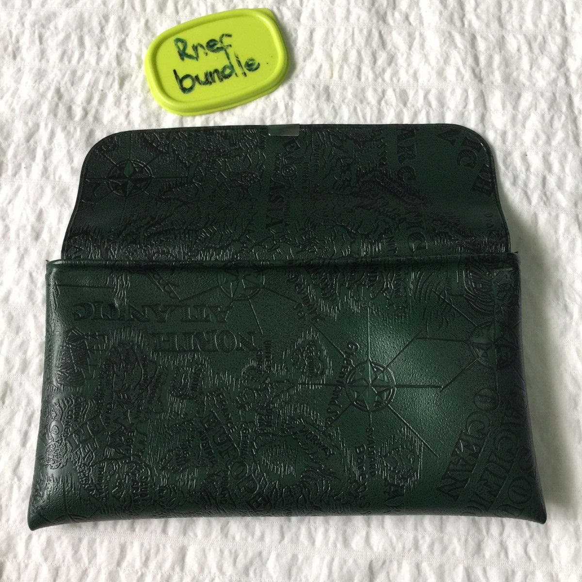 Japanese Brand Rare clutch bag design map like stone island Size ONE SIZE - 3 Thumbnail