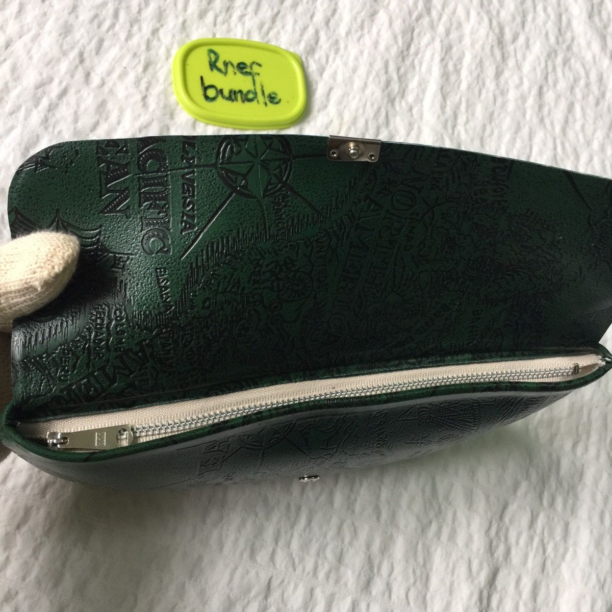 Japanese Brand Rare clutch bag design map like stone island Size ONE SIZE - 4 Thumbnail