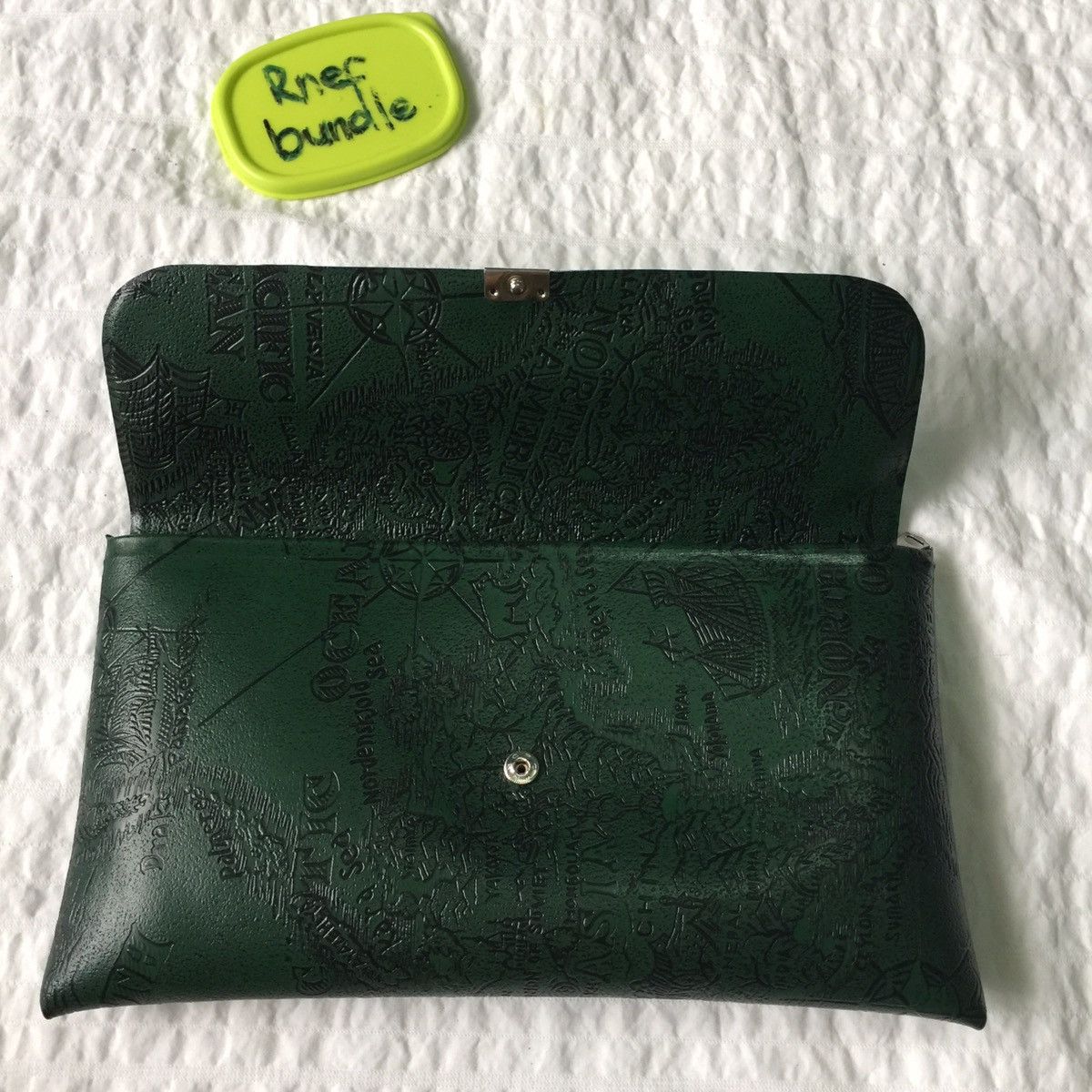 Japanese Brand Rare clutch bag design map like stone island Size ONE SIZE - 2 Thumbnail