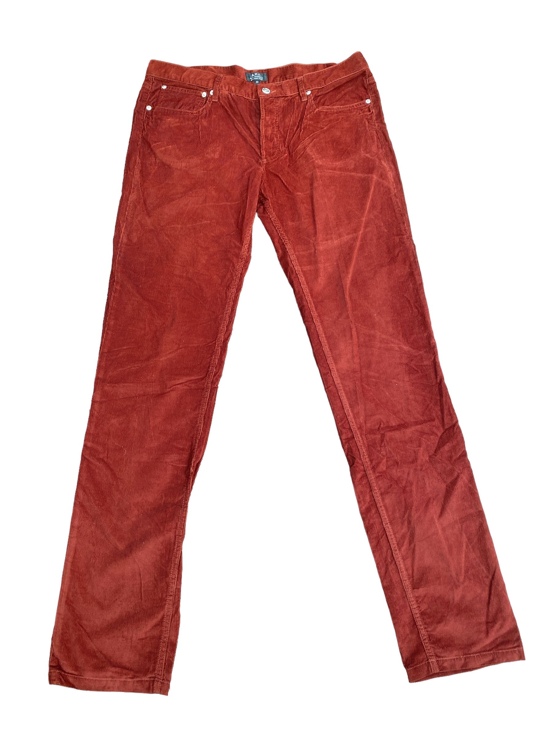 A.P.C. Petit Standard - Ocher Corduroy Pants Size US 33 - 1 Thumbnail