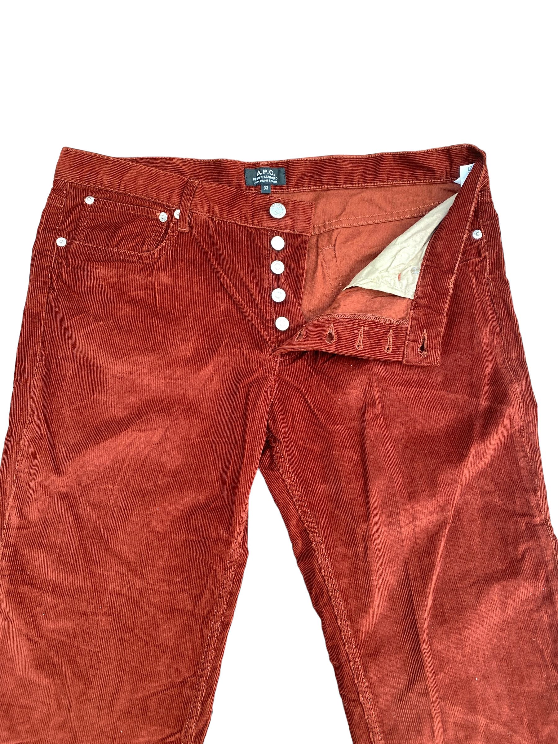 A.P.C. Petit Standard - Ocher Corduroy Pants Size US 33 - 2 Thumbnail