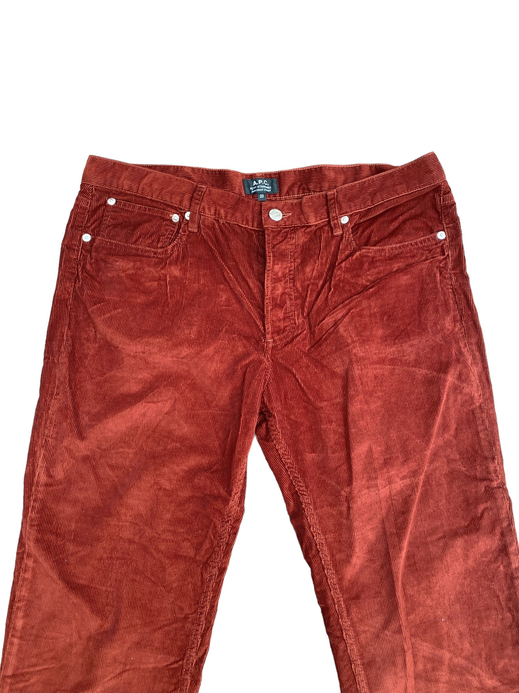 A.P.C. Petit Standard - Ocher Corduroy Pants Size US 33 - 3 Thumbnail
