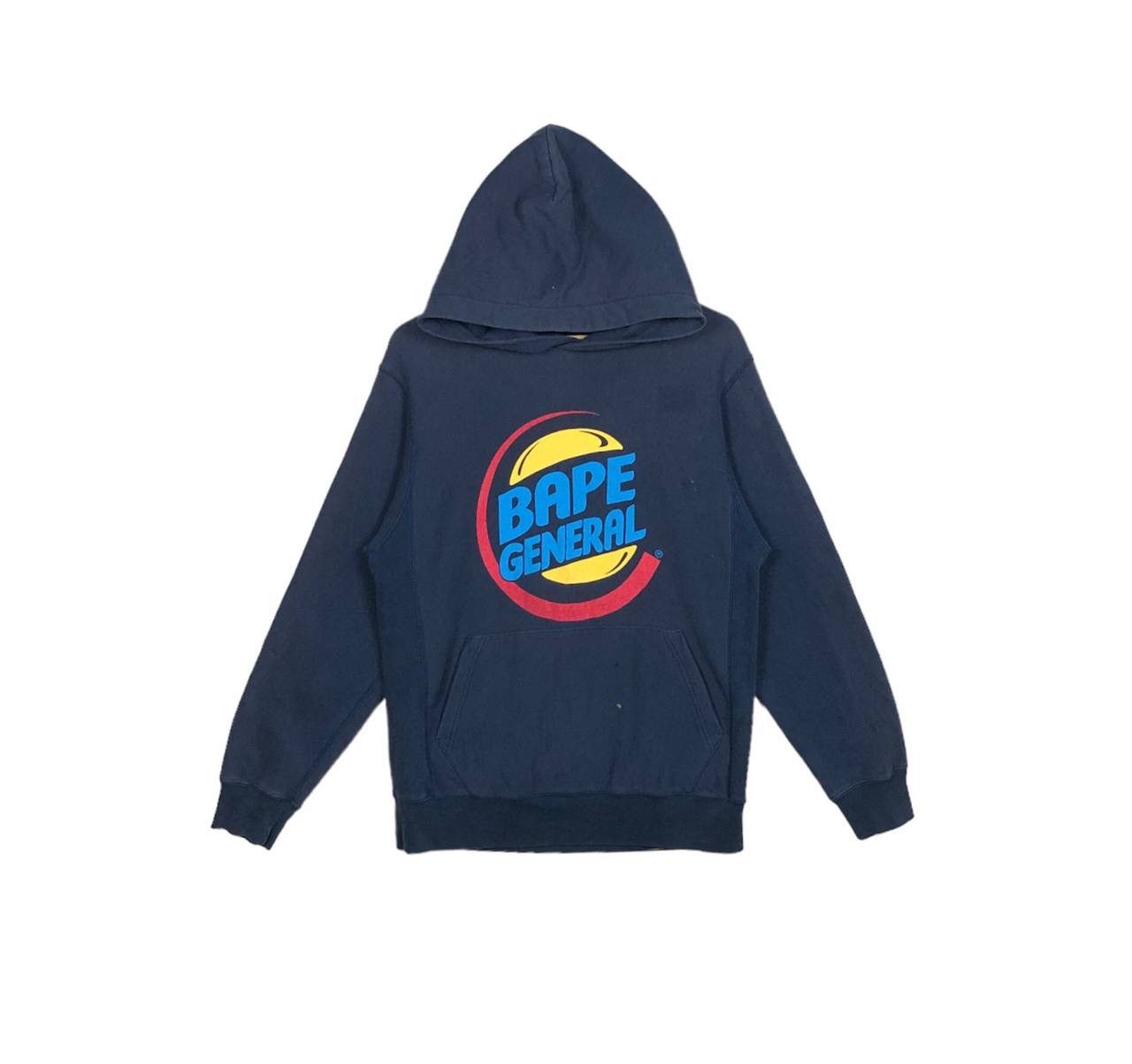 Bape Vintage 90s Bape General Pullover Hoodie Size US M / EU 48-50 / 2 - 1 Thumbnail