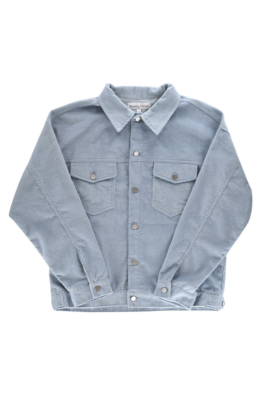 Vintage Corduroy Jacket Sky Blue Size US XL / EU 56 / 4 - 4 Thumbnail