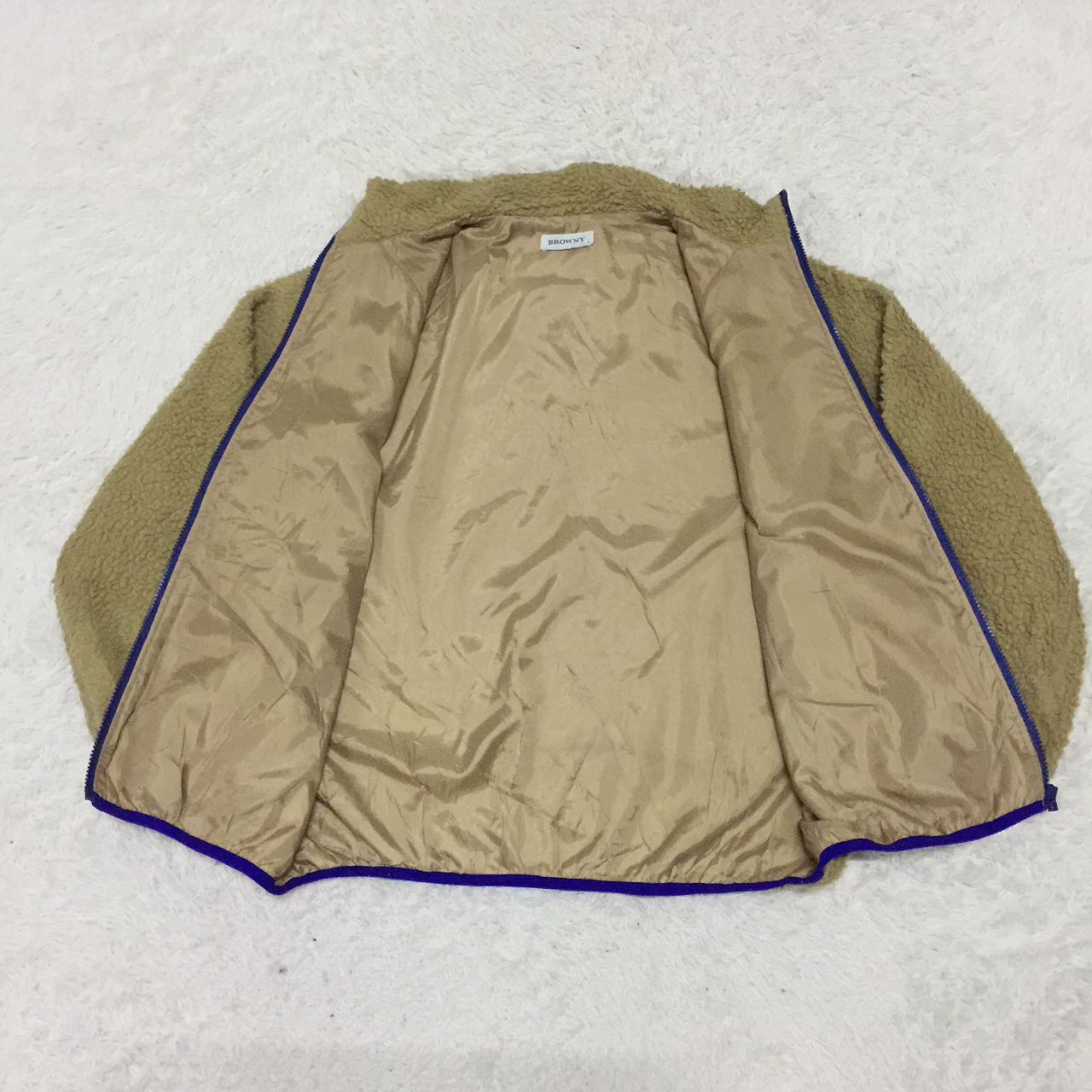 Japanese Brand BROWNY SHERPA FLEECE JACKET ZIPPER Size US M / EU 48-50 / 2 - 6 Thumbnail