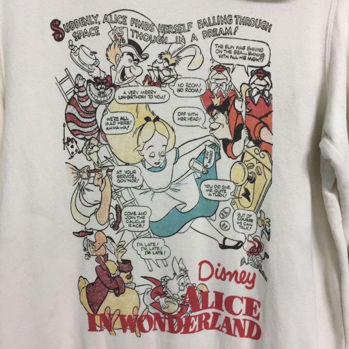 Cartoon Network Vintage Disney Alice in wonderland hoodie sweatshirt rare Size US M / EU 48-50 / 2 - 5 Thumbnail