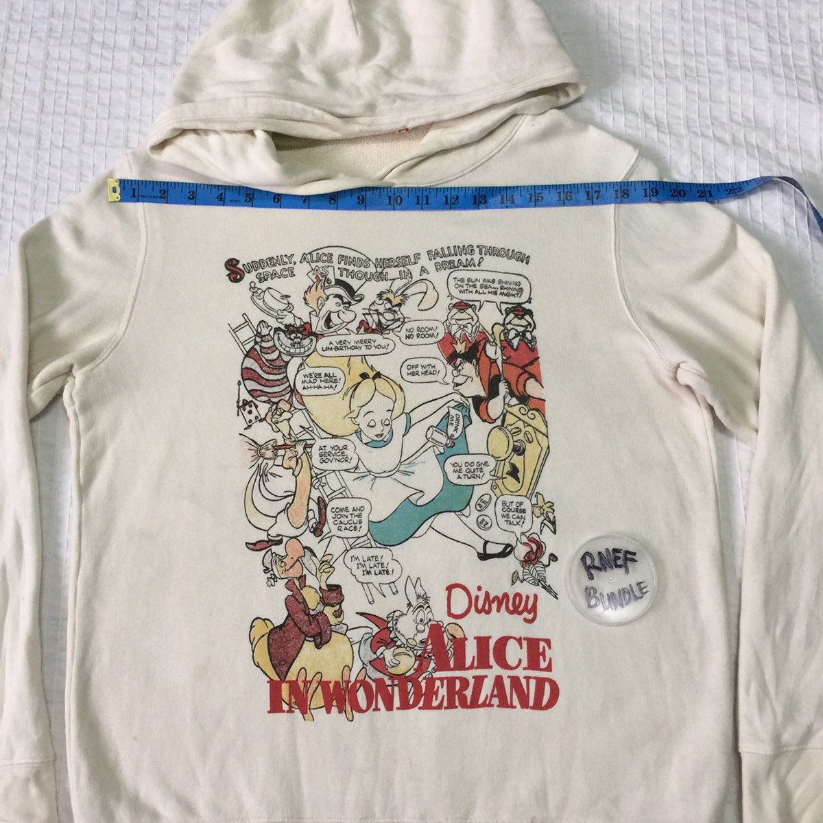 Cartoon Network Vintage Disney Alice in wonderland hoodie sweatshirt rare Size US M / EU 48-50 / 2 - 11 Thumbnail