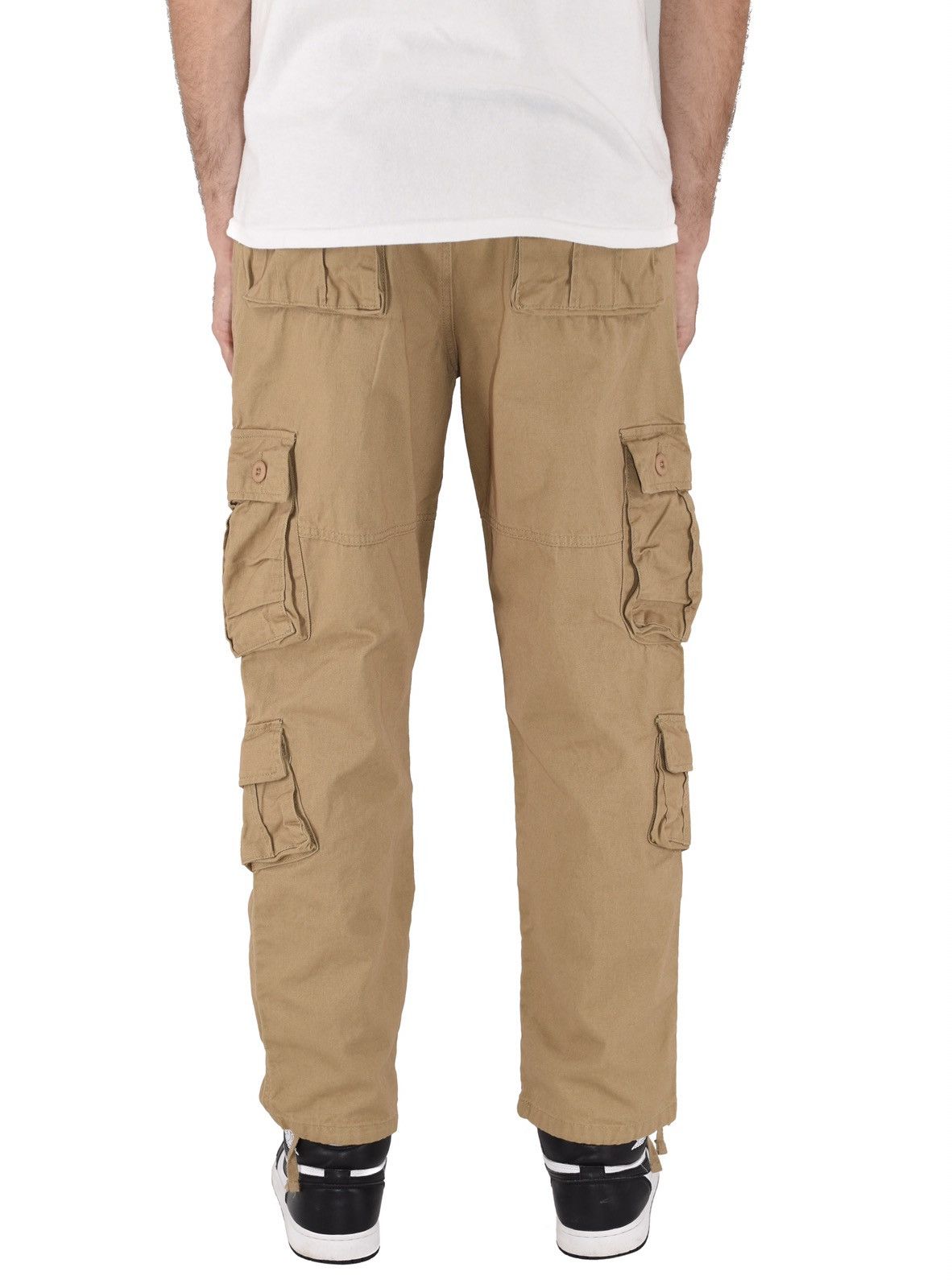 Japanese Brand 8 Pocket Cargo Pants Tan Size US 36 / EU 52 - 4 Thumbnail