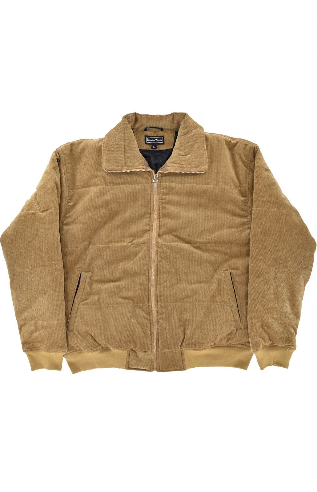 Vintage Corduroy Puffer Jacket Wheat Size US XL / EU 56 / 4 - 5 Thumbnail