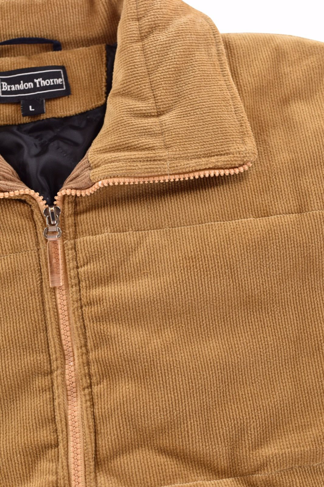 Vintage Corduroy Puffer Jacket Wheat Size US XL / EU 56 / 4 - 6 Thumbnail