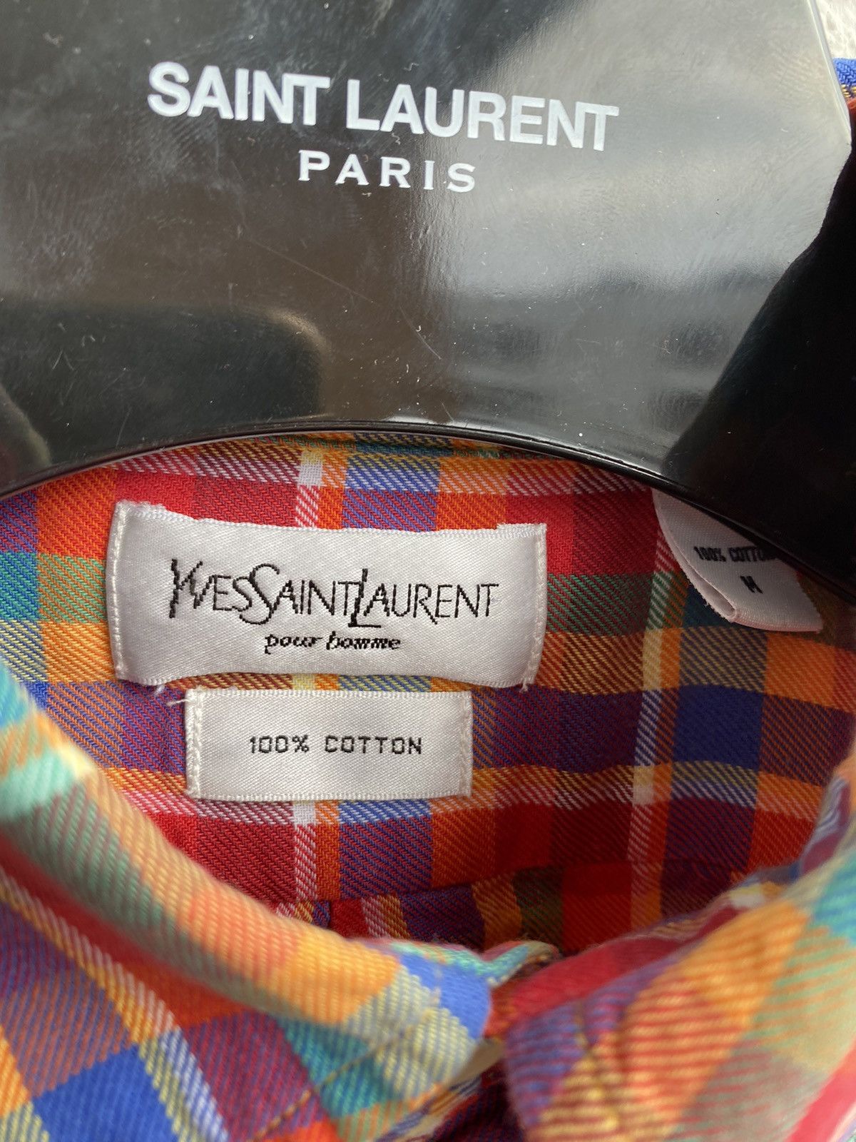 Yves Saint Laurent Multicolor YSL Shirt Cotton Size US M / EU 48-50 / 2 - 4 Thumbnail