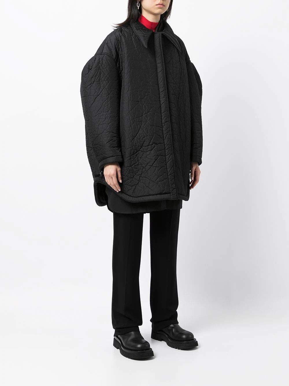 Raf Simons Raf Simons Oversized Detachable Collar Wrinkled Coat Size US M / EU 48-50 / 2 - 3 Thumbnail