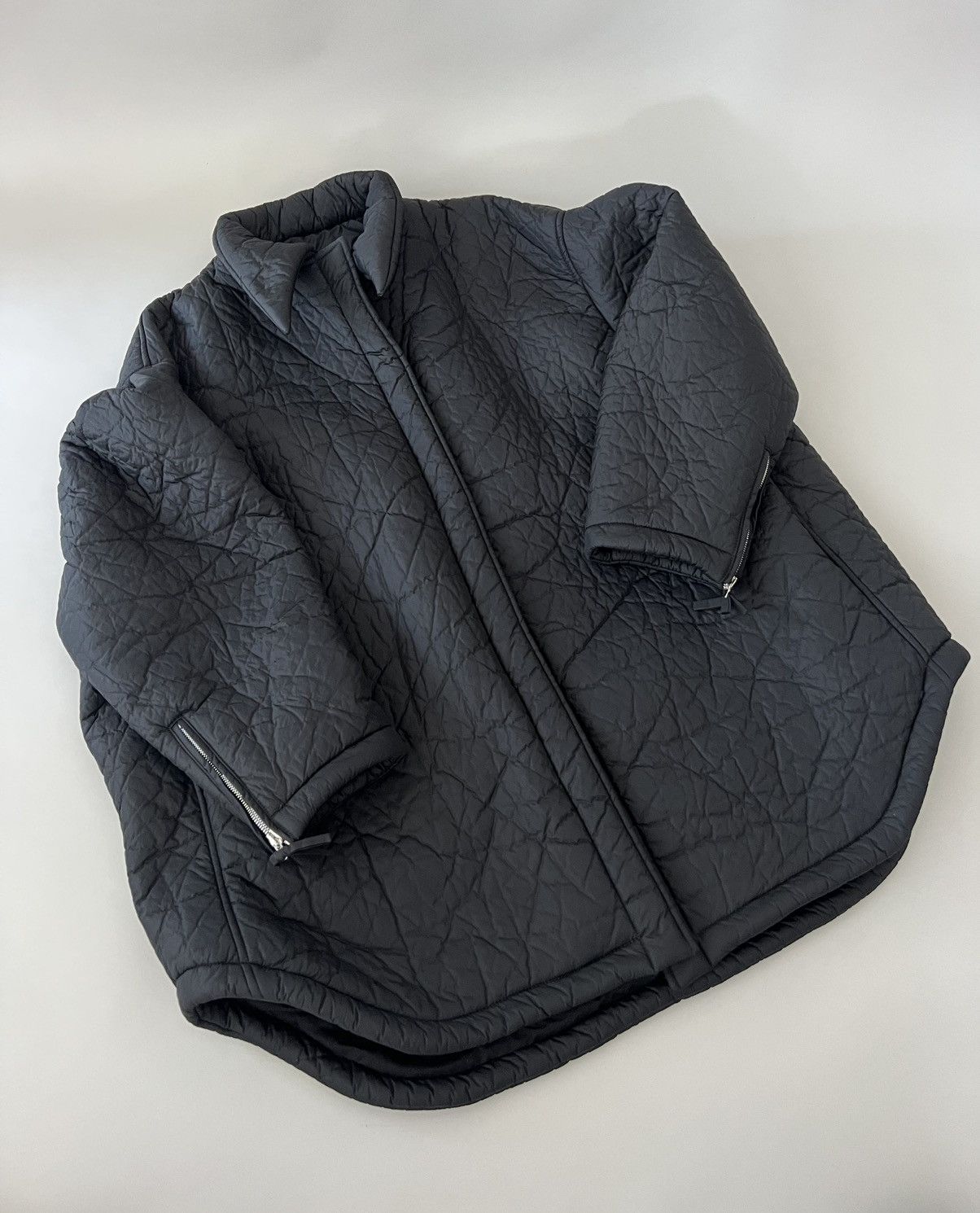 Raf Simons Raf Simons Oversized Detachable Collar Wrinkled Coat Size US M / EU 48-50 / 2 - 6 Thumbnail
