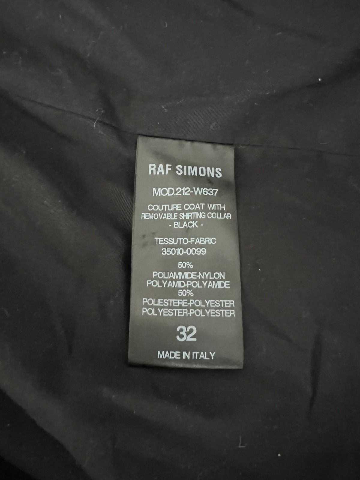 Raf Simons Raf Simons Oversized Detachable Collar Wrinkled Coat Size US M / EU 48-50 / 2 - 8 Thumbnail