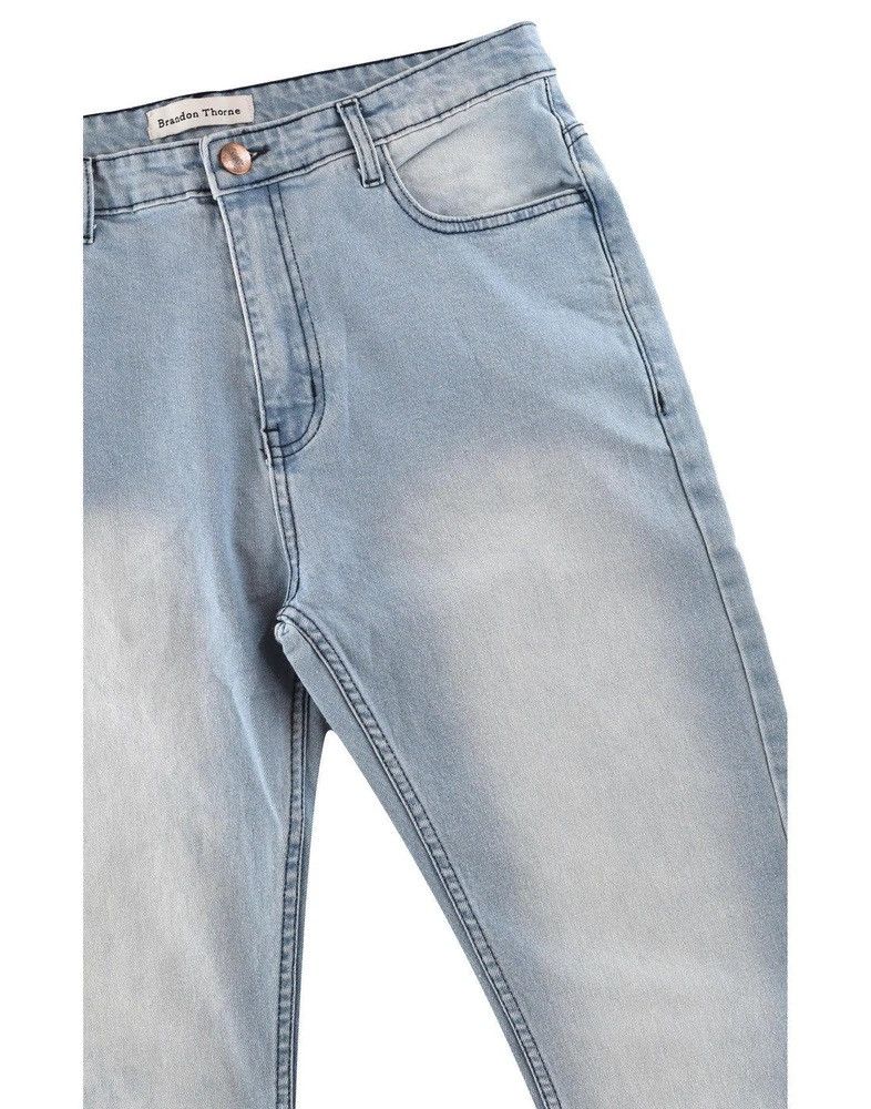 Vintage Distressed Denim Light Wash Size US 28 / EU 44 - 4 Thumbnail